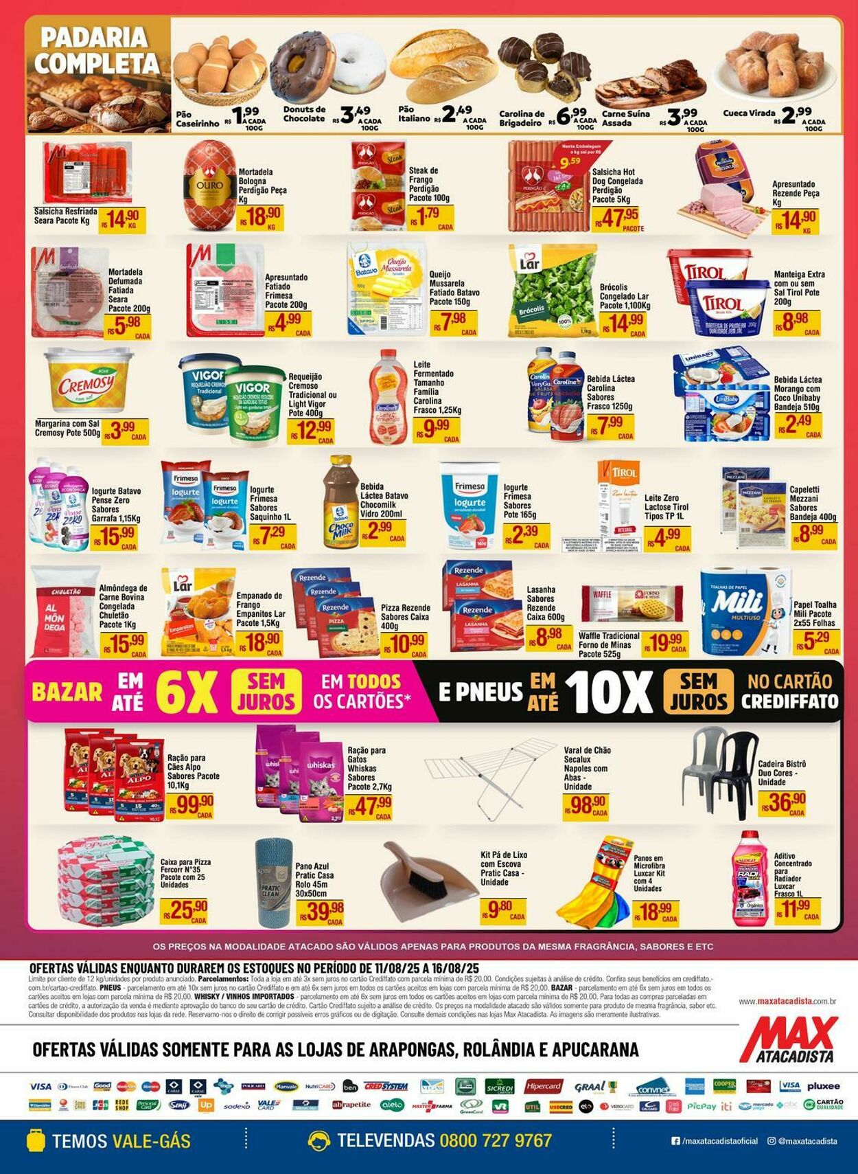 Folheto Max Atacadista 11.08.2025 - 16.08.2025