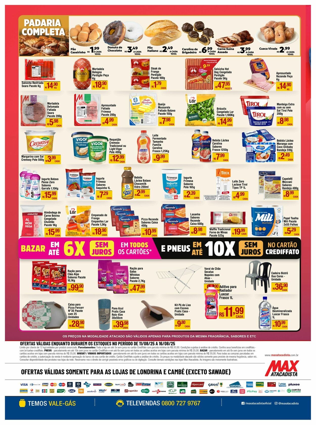 Folheto Max Atacadista 11.08.2025 - 16.08.2025