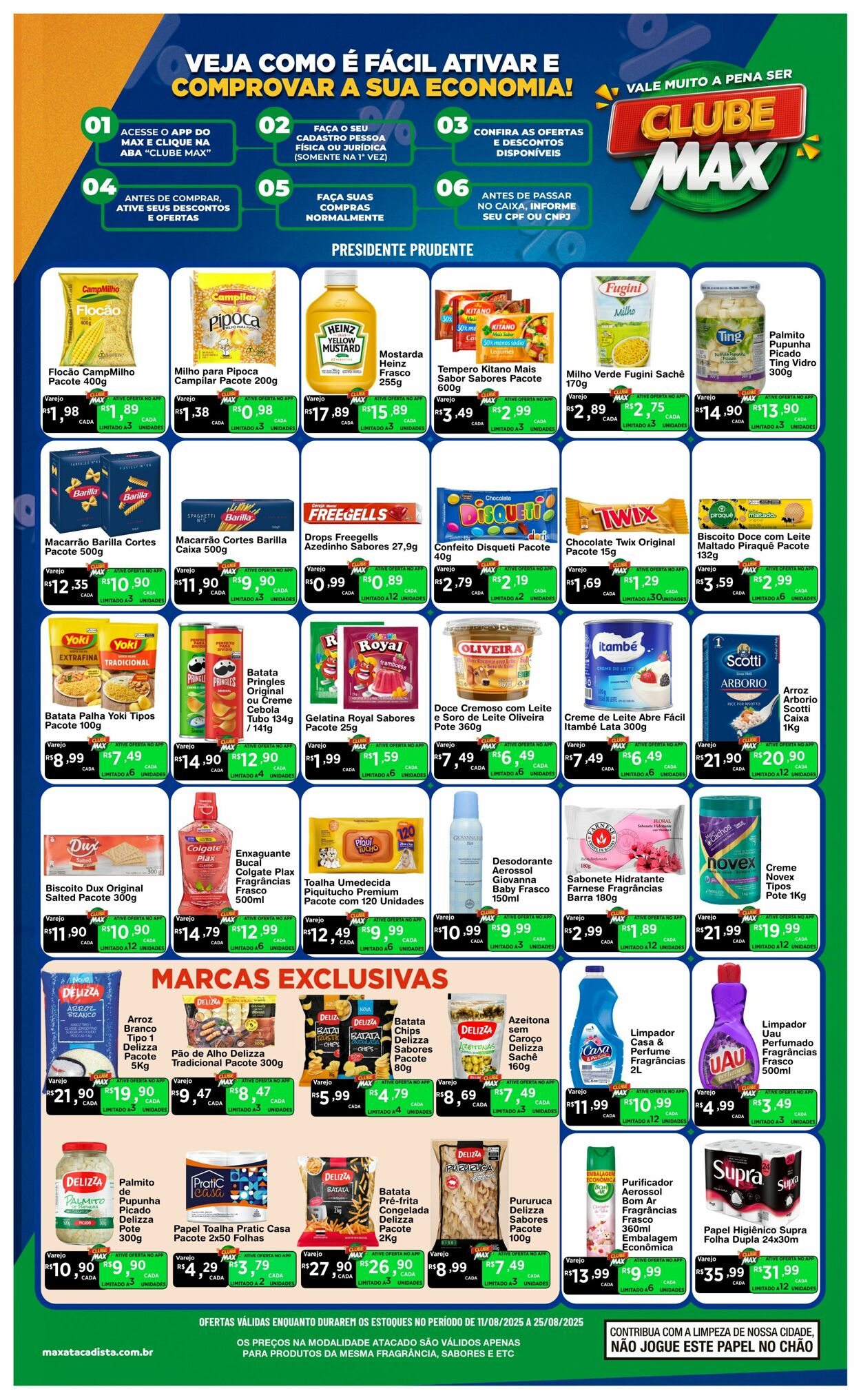 Folheto Max Atacadista 11.08.2025 - 16.08.2025