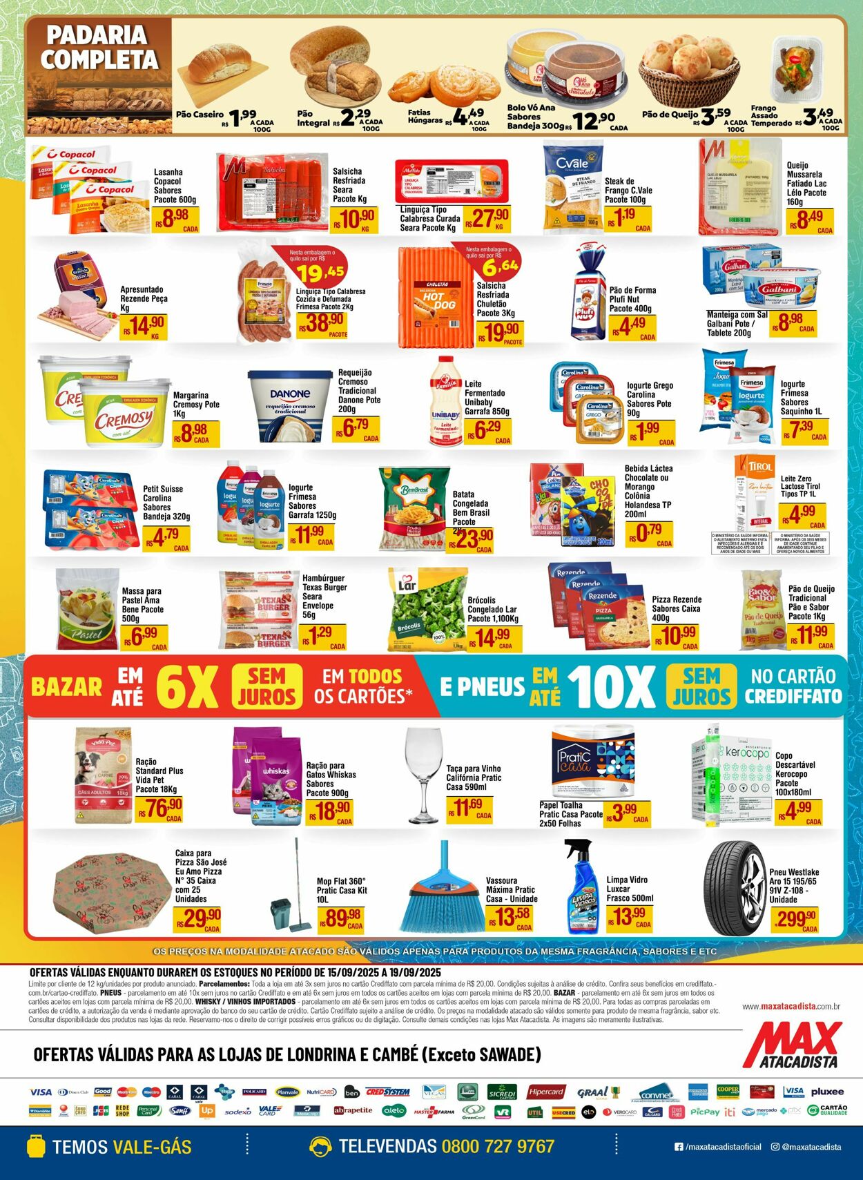 Folheto Max Atacadista 15.09.2025 - 20.09.2025