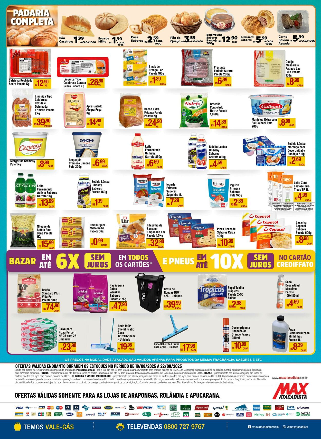 Folheto Max Atacadista 18.08.2025 - 23.08.2025