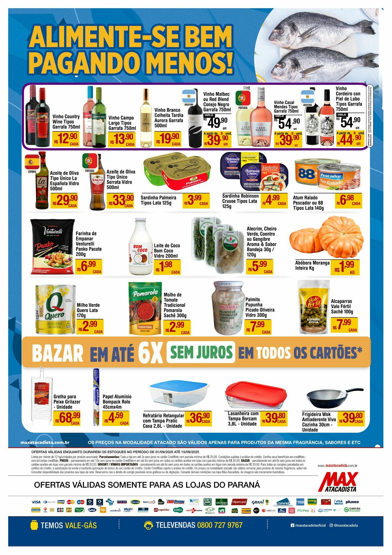Folheto Max Atacadista 01.09.2025 - 06.09.2025