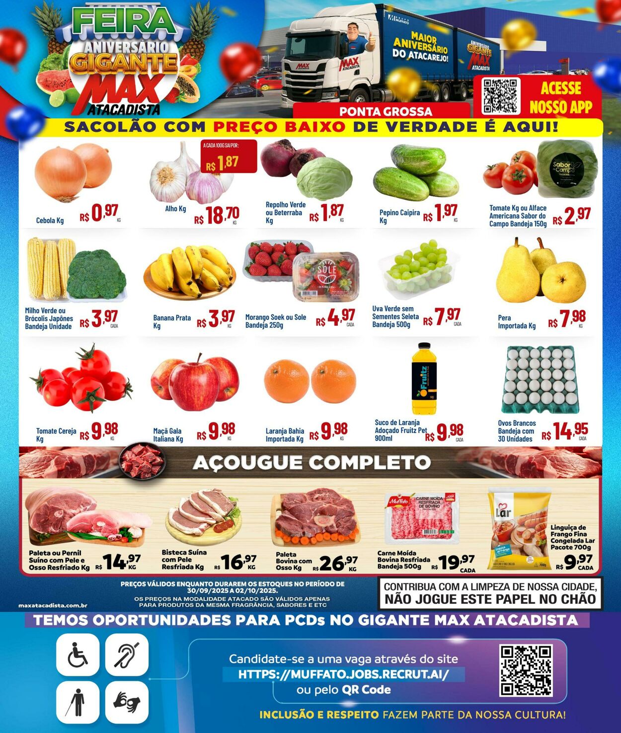 Folheto Max Atacadista 29.09.2025 - 04.10.2025