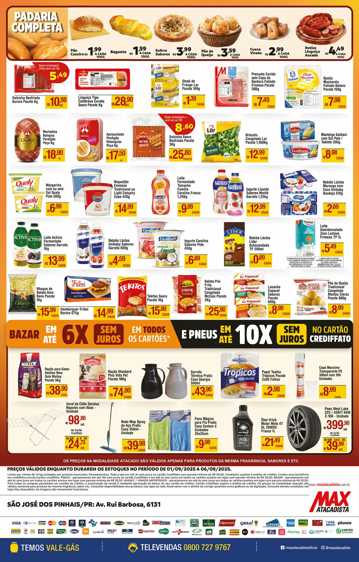 Folheto Max Atacadista 01.09.2025 - 06.09.2025