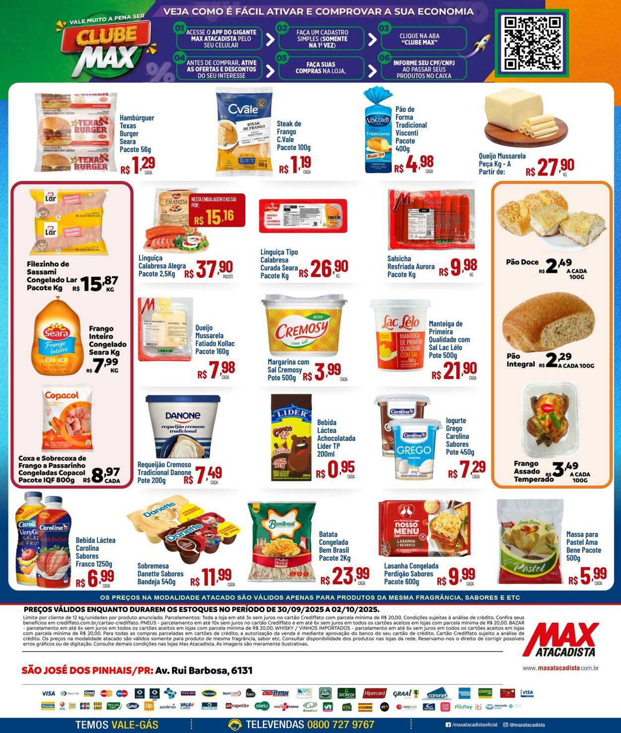 Folheto Max Atacadista 29.09.2025 - 04.10.2025