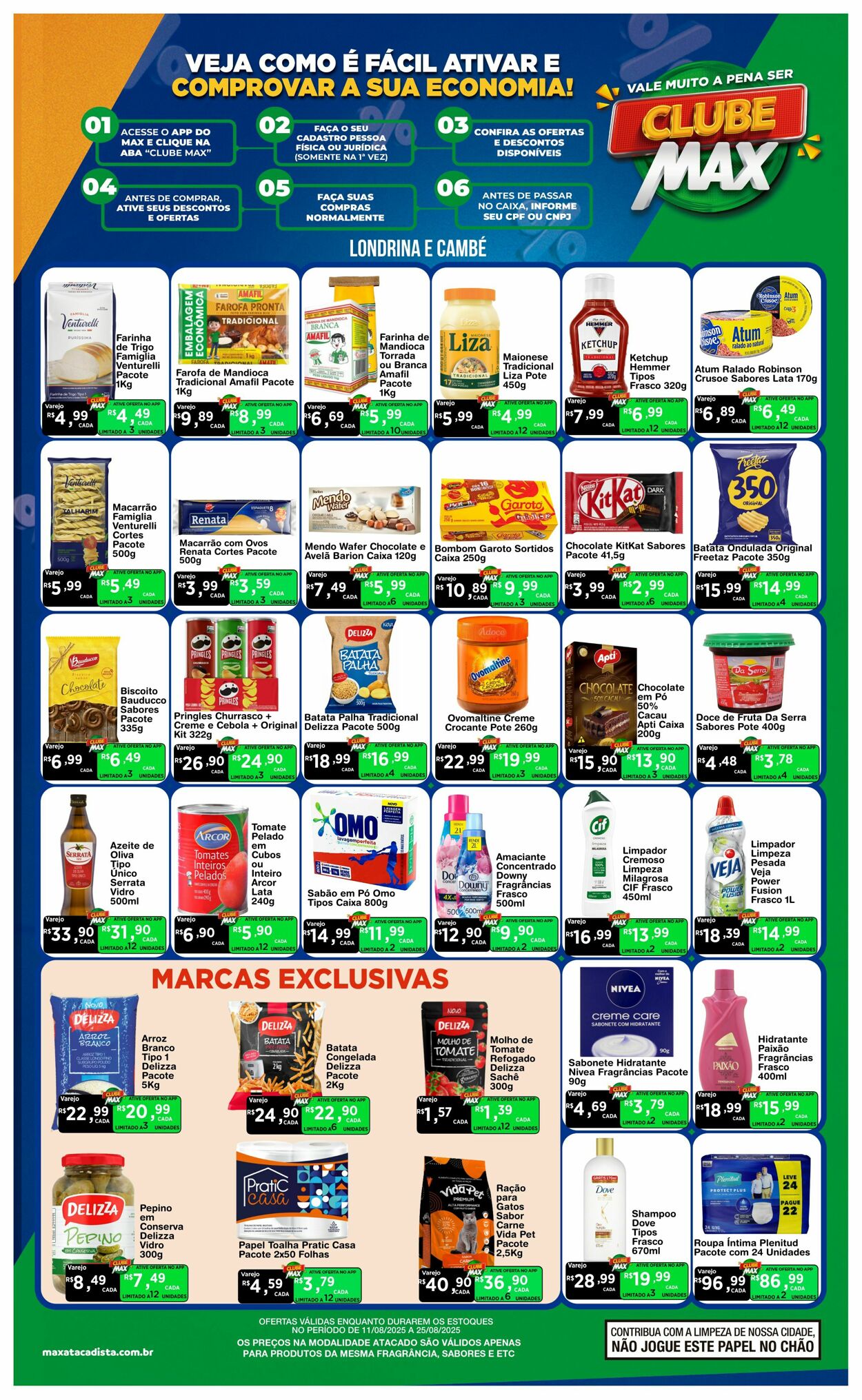 Folheto Max Atacadista 11.08.2025 - 16.08.2025