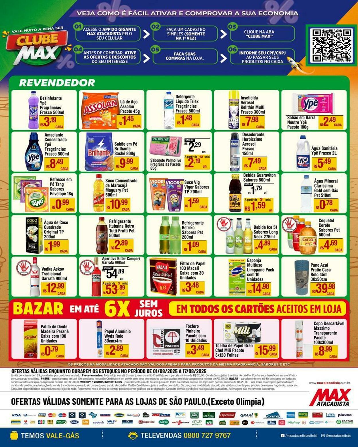 Folheto Max Atacadista 04.08.2025 - 09.08.2025