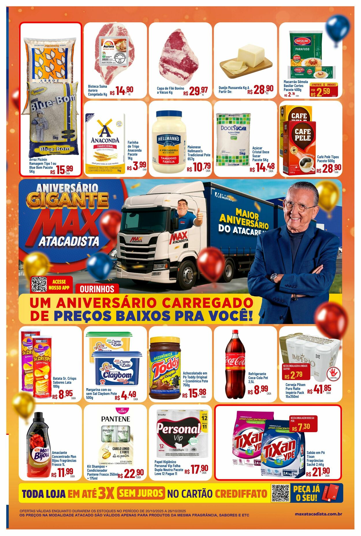 Folheto Max Atacadista 20.10.2025 - 25.10.2025