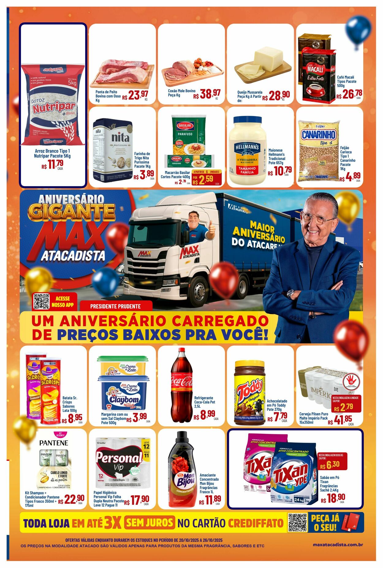 Folheto Max Atacadista 20.10.2025 - 25.10.2025