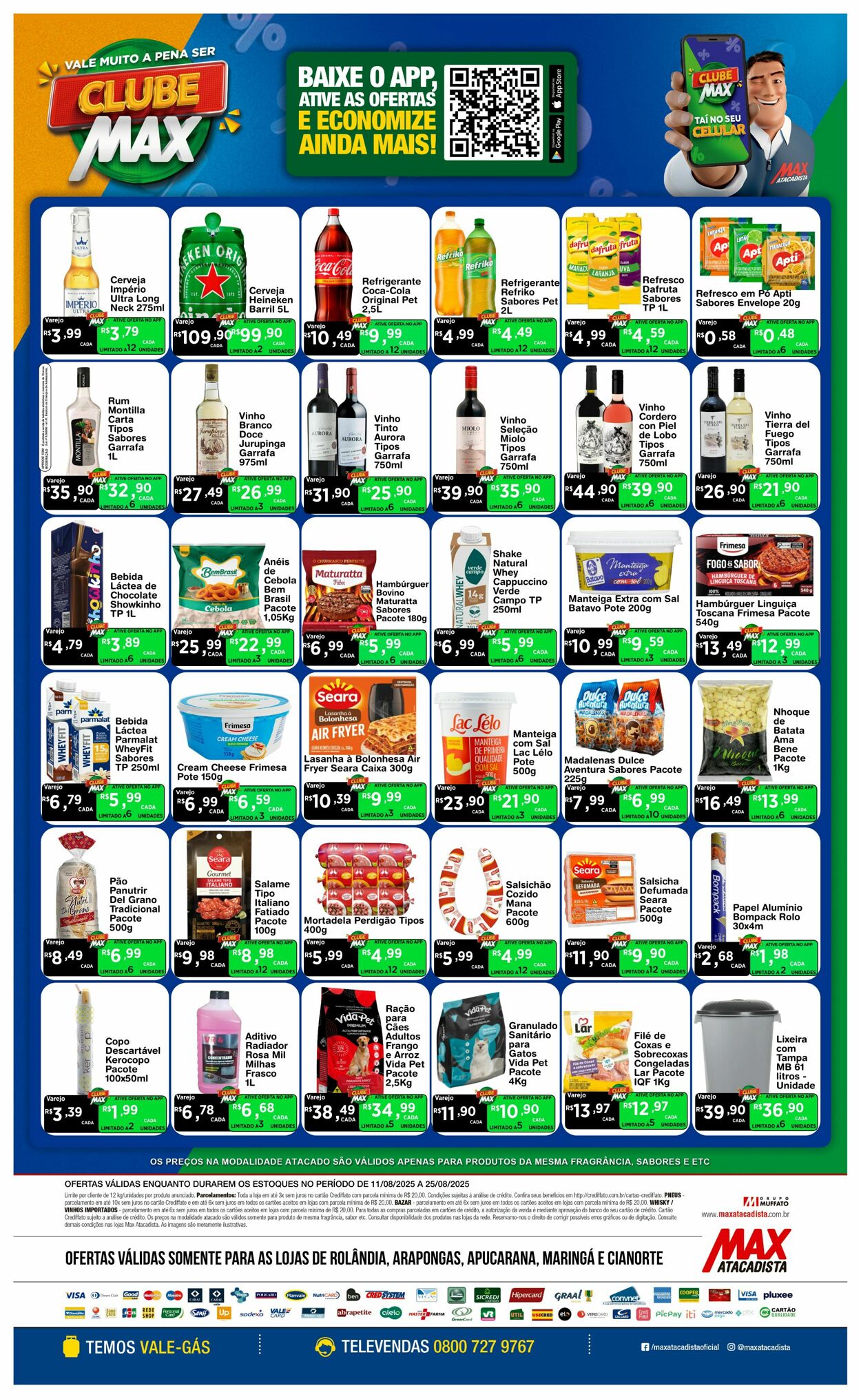 Folheto Max Atacadista 11.08.2025 - 16.08.2025