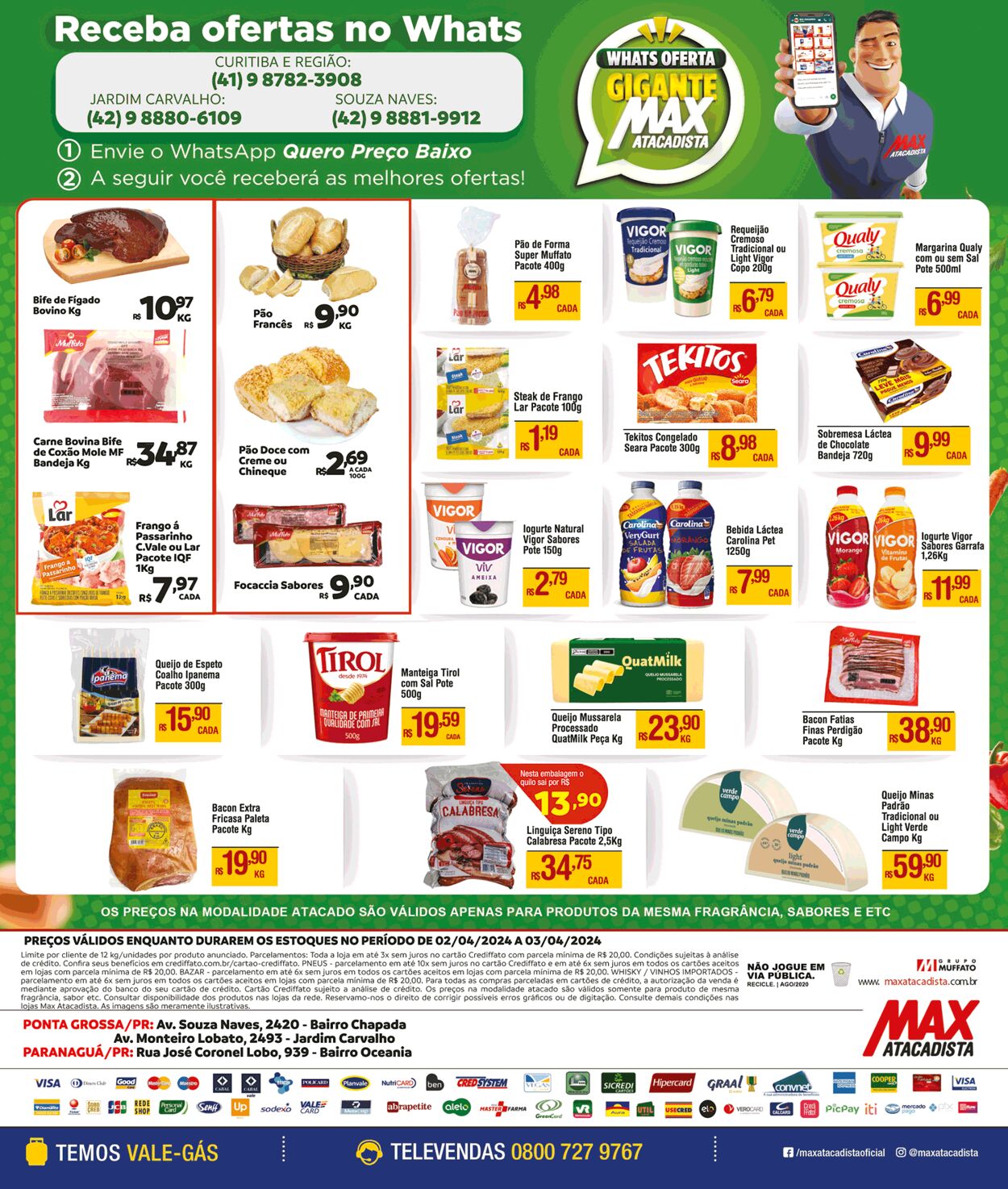 Folheto Max Atacadista 01.04.2024 - 06.04.2024