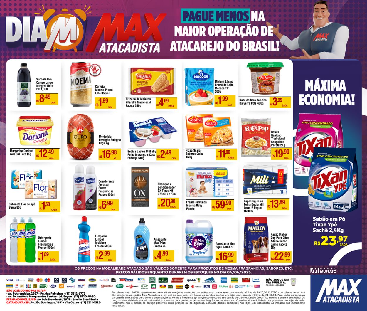 Folheto Max Atacadista 03.04.2023 - 08.04.2023