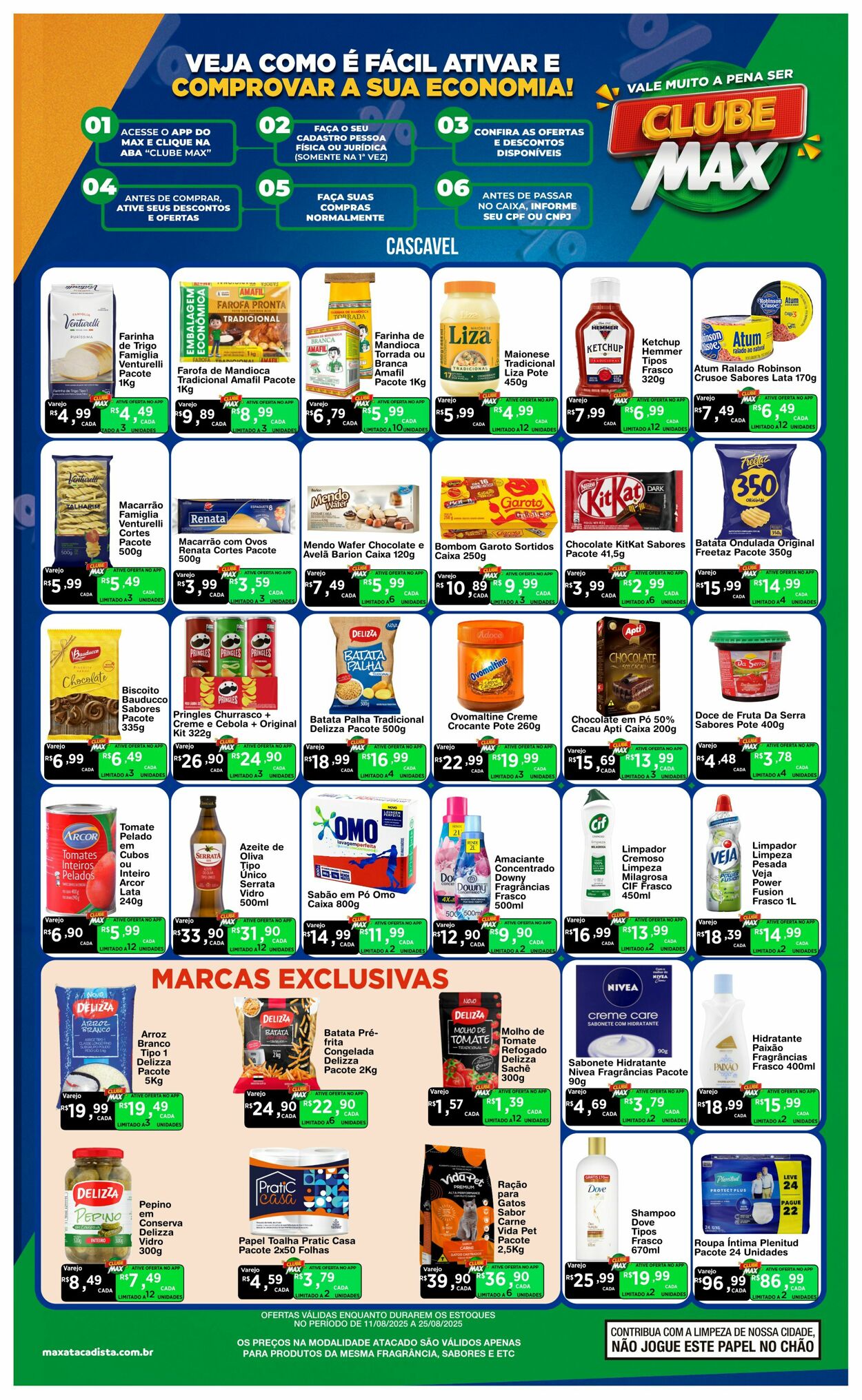 Folheto Max Atacadista 11.08.2025 - 16.08.2025