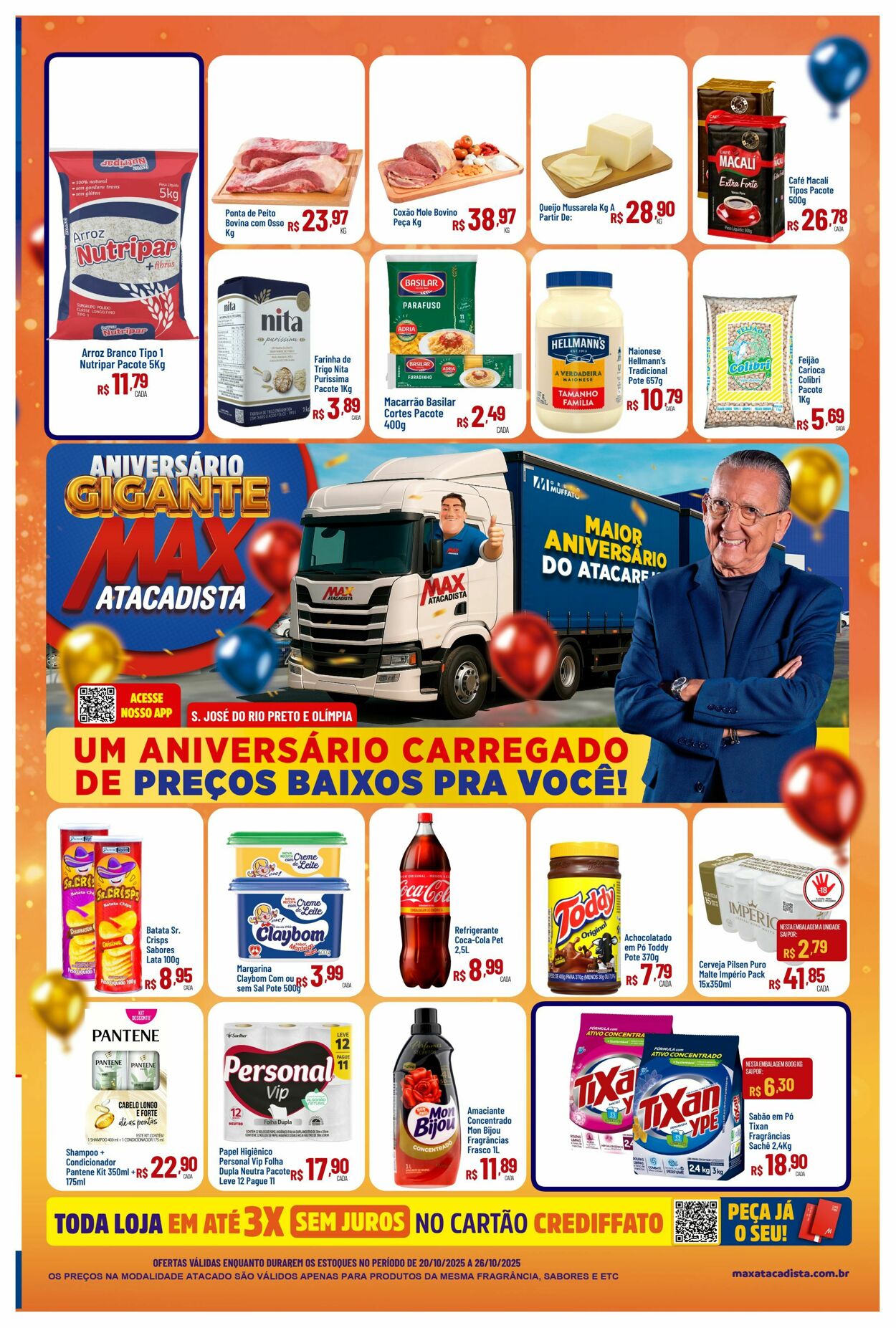 Folheto Max Atacadista 20.10.2025 - 25.10.2025