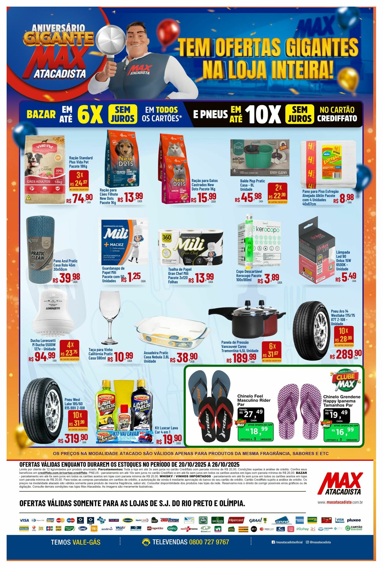 Folheto Max Atacadista 20.10.2025 - 25.10.2025