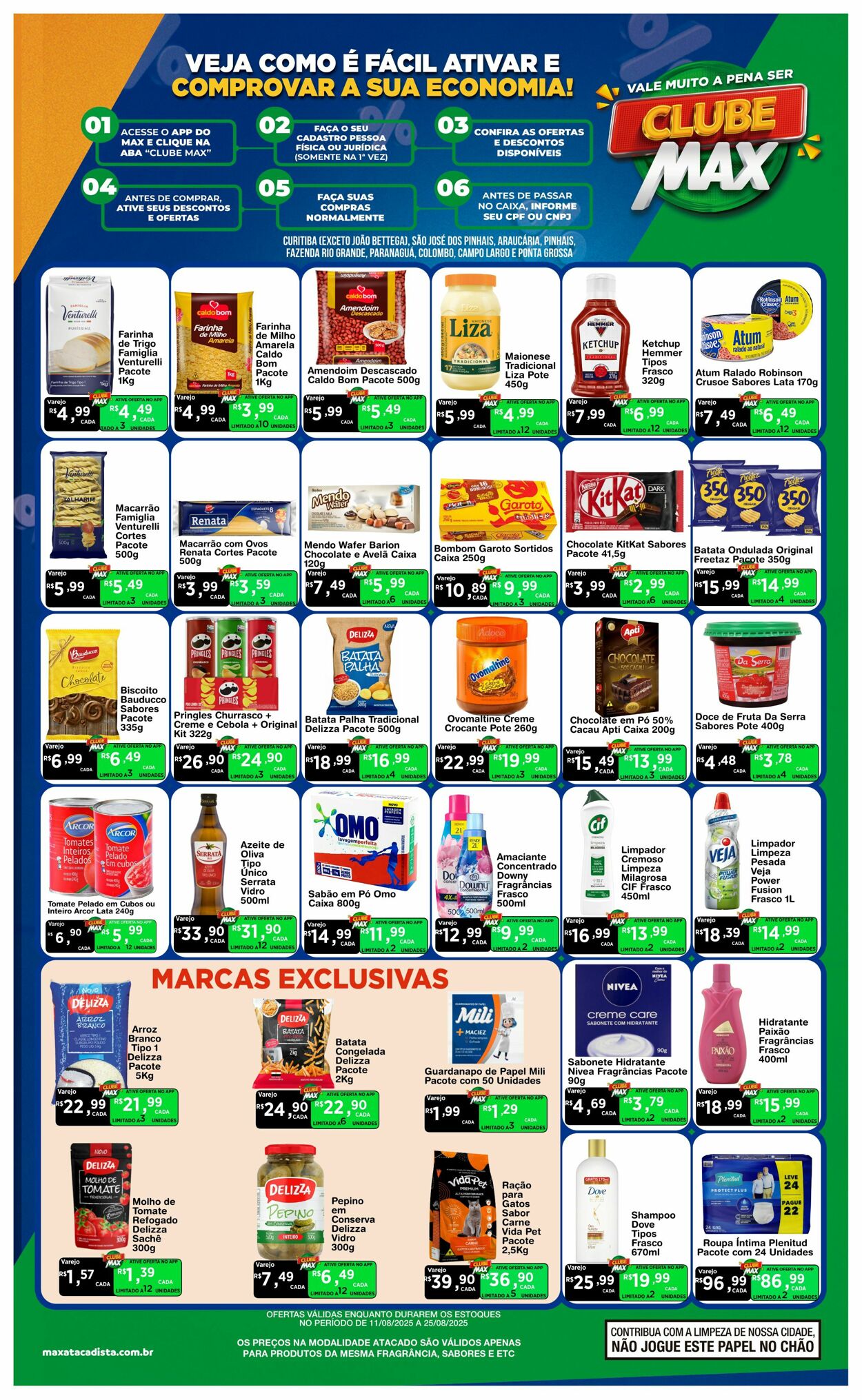 Folheto Max Atacadista 11.08.2025 - 16.08.2025