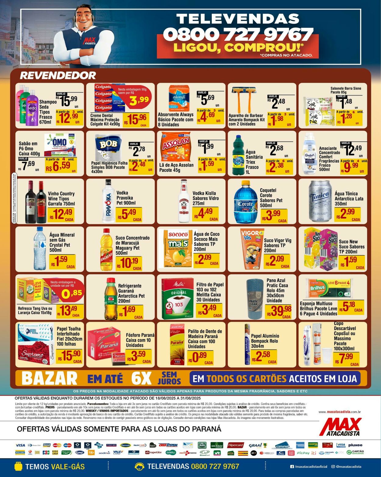 Folheto Max Atacadista 18.08.2025 - 23.08.2025