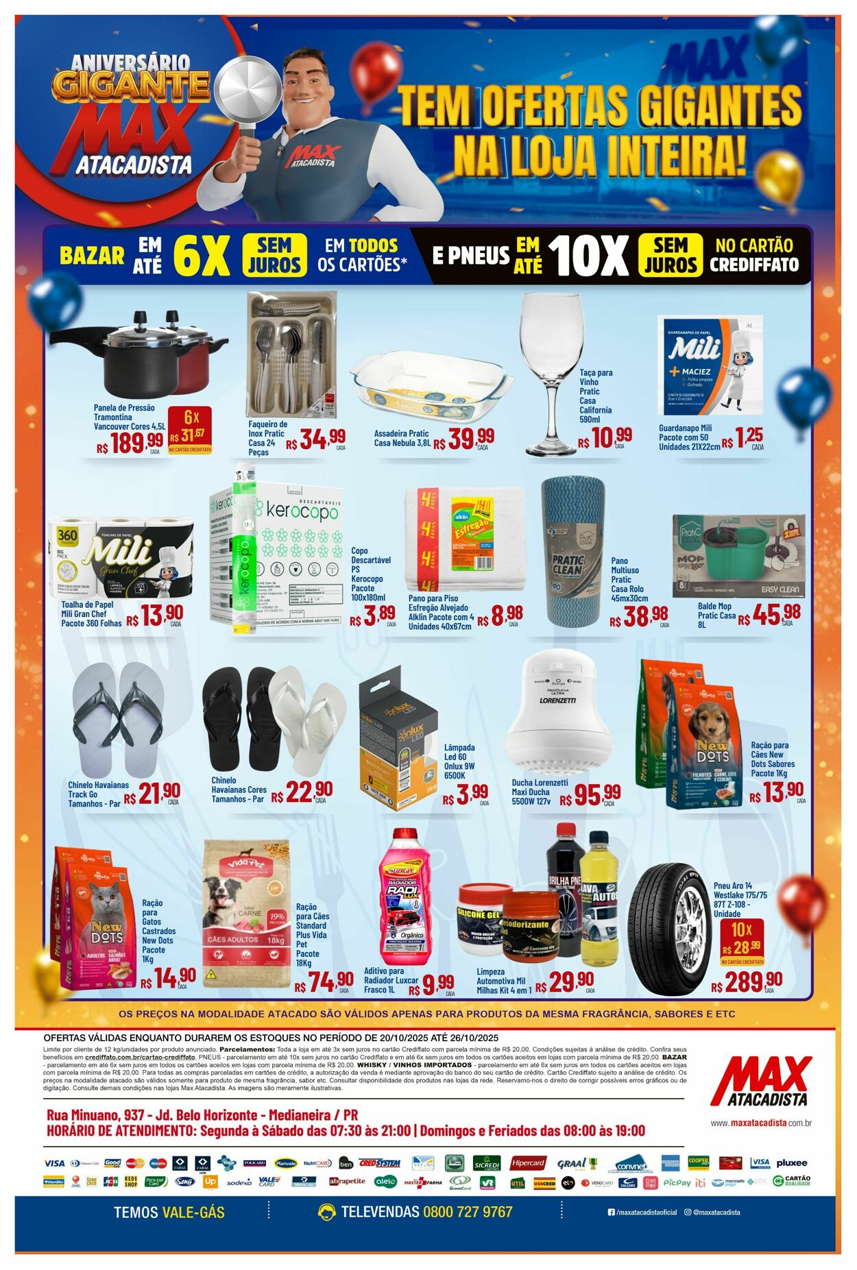 Folheto Max Atacadista 20.10.2025 - 25.10.2025