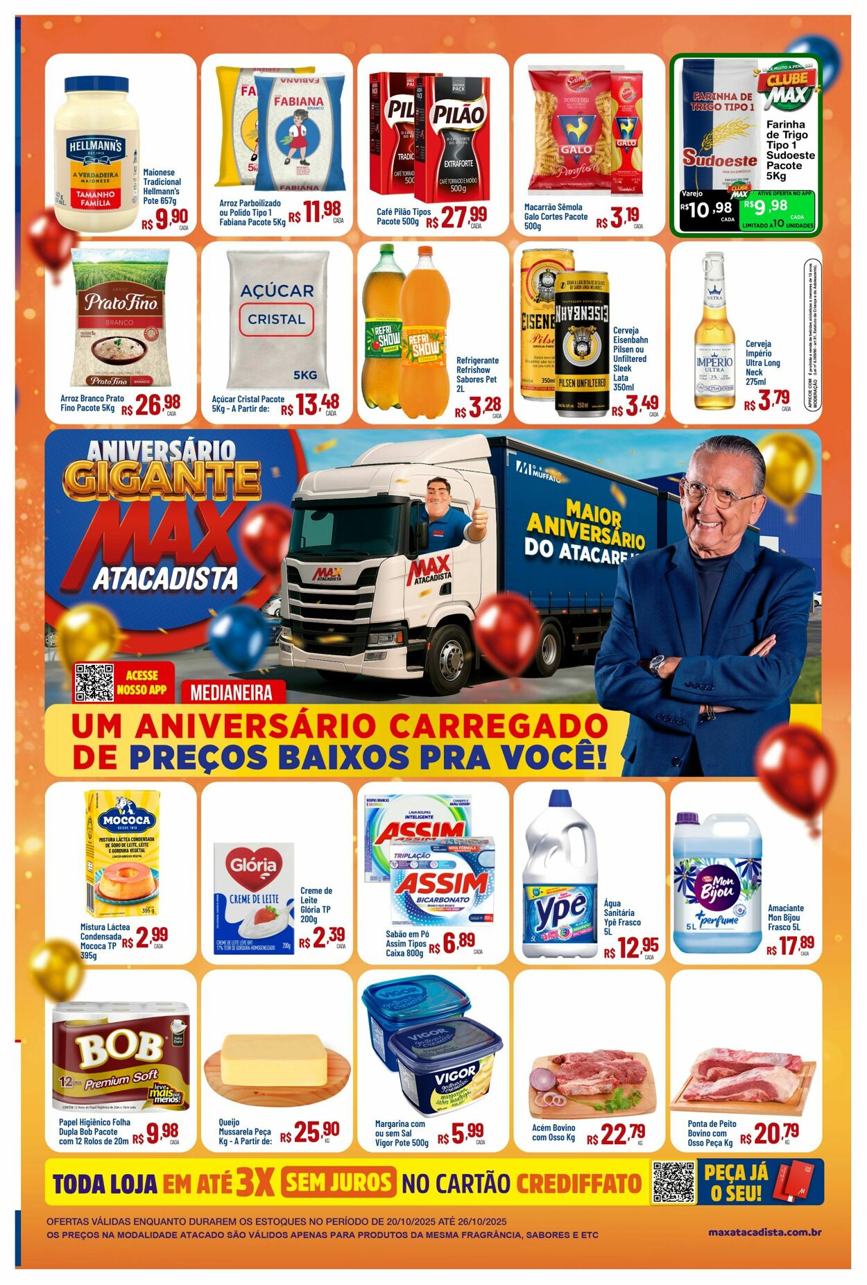 Folheto Max Atacadista 20.10.2025 - 25.10.2025