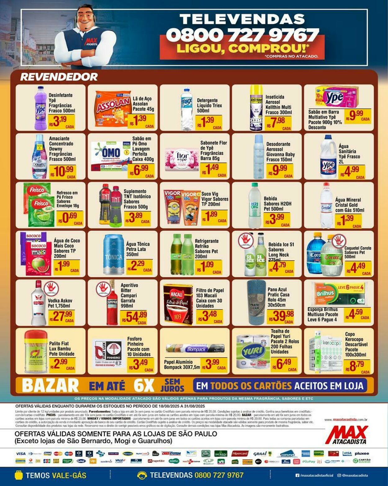 Folheto Max Atacadista 18.08.2025 - 23.08.2025