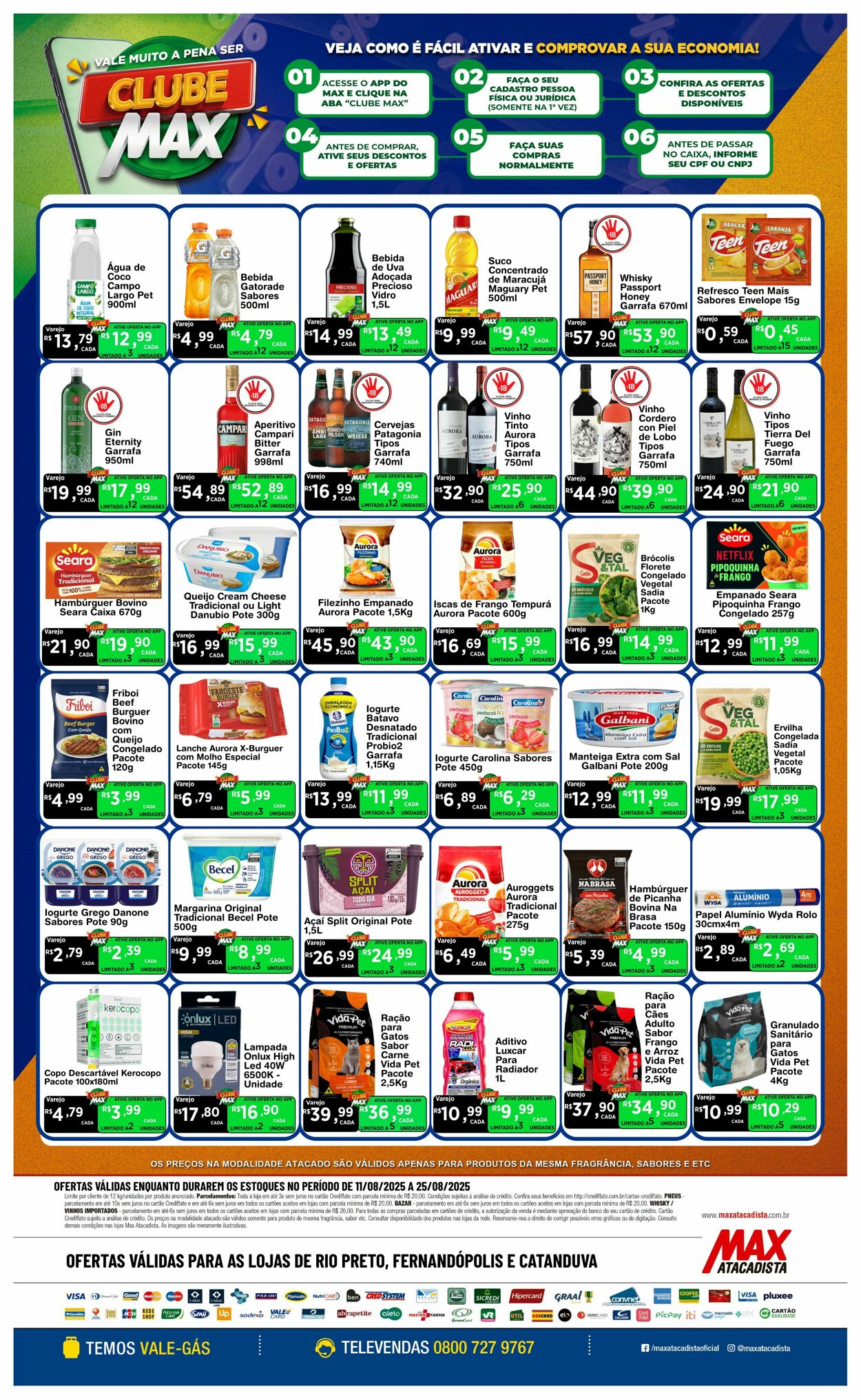 Folheto Max Atacadista 11.08.2025 - 16.08.2025