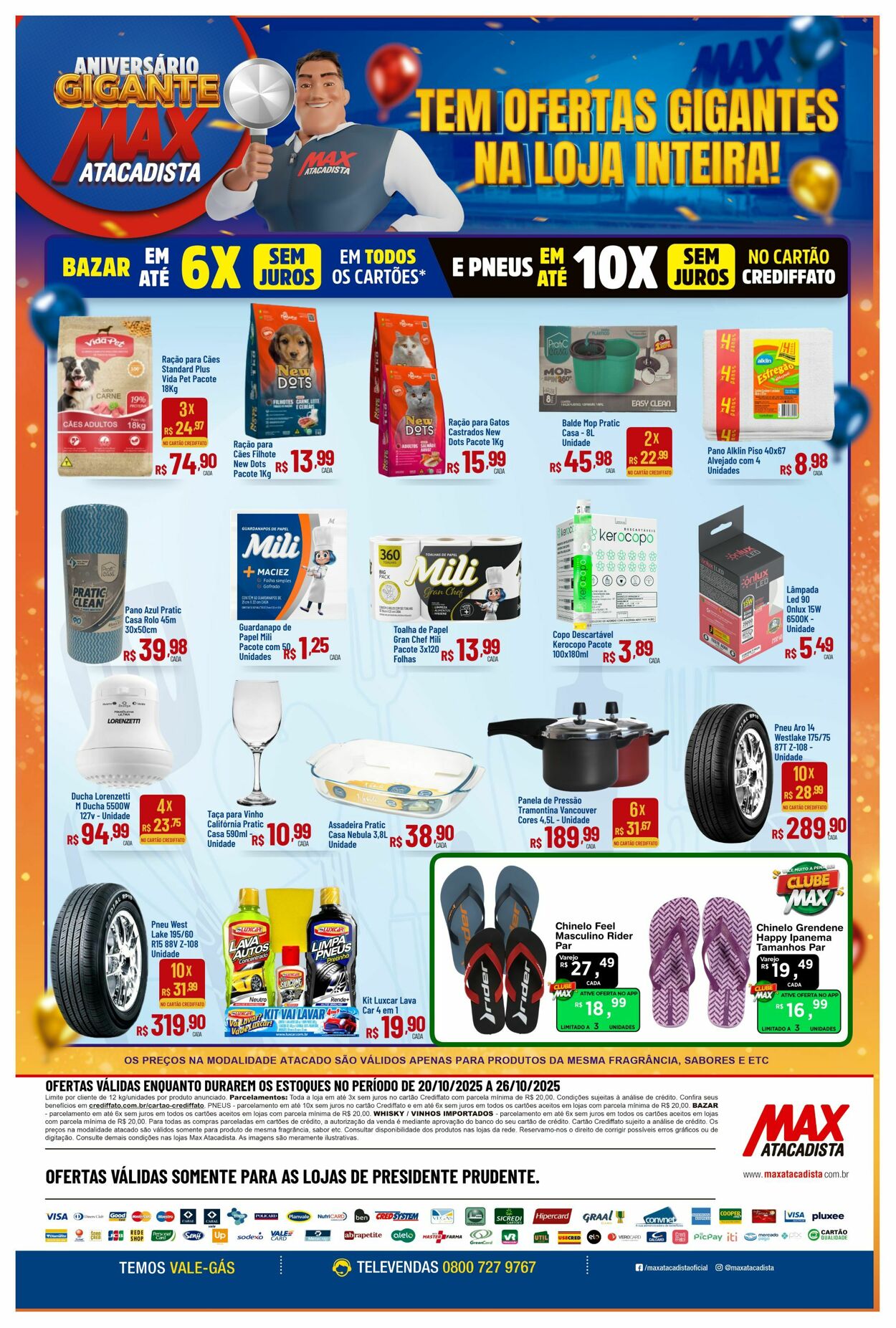 Folheto Max Atacadista 20.10.2025 - 25.10.2025