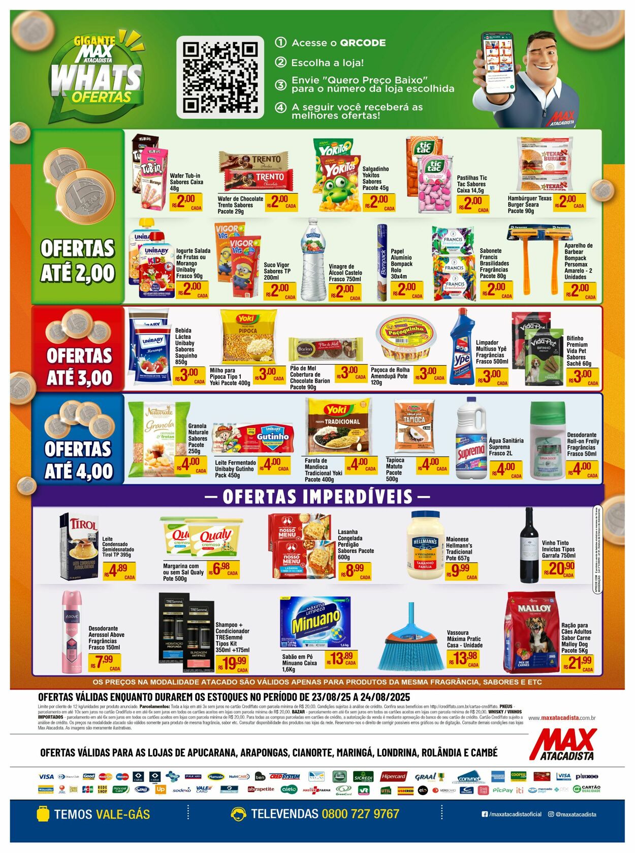 Folheto Max Atacadista 18.08.2025 - 23.08.2025