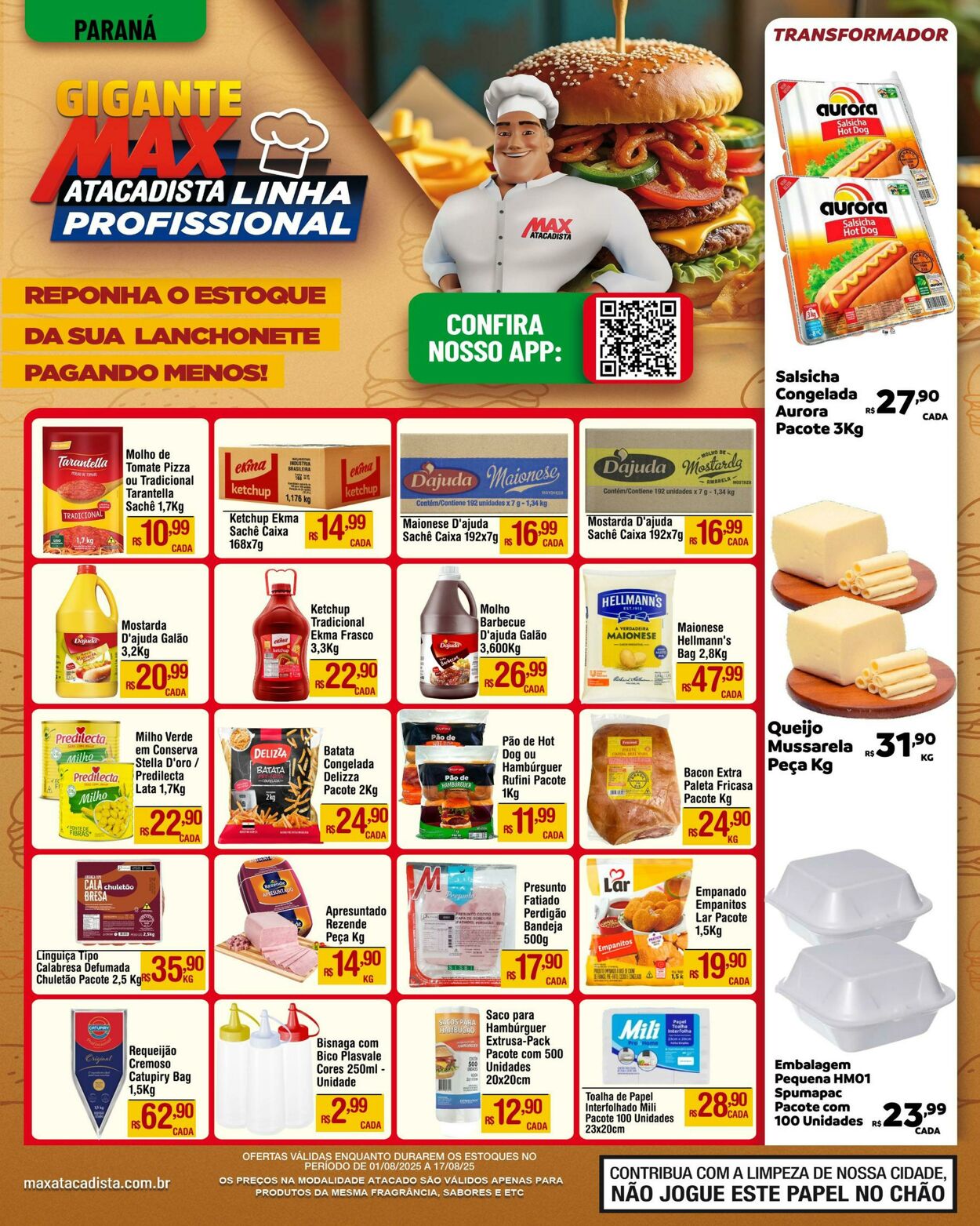 Folheto Max Atacadista 04.08.2025 - 09.08.2025