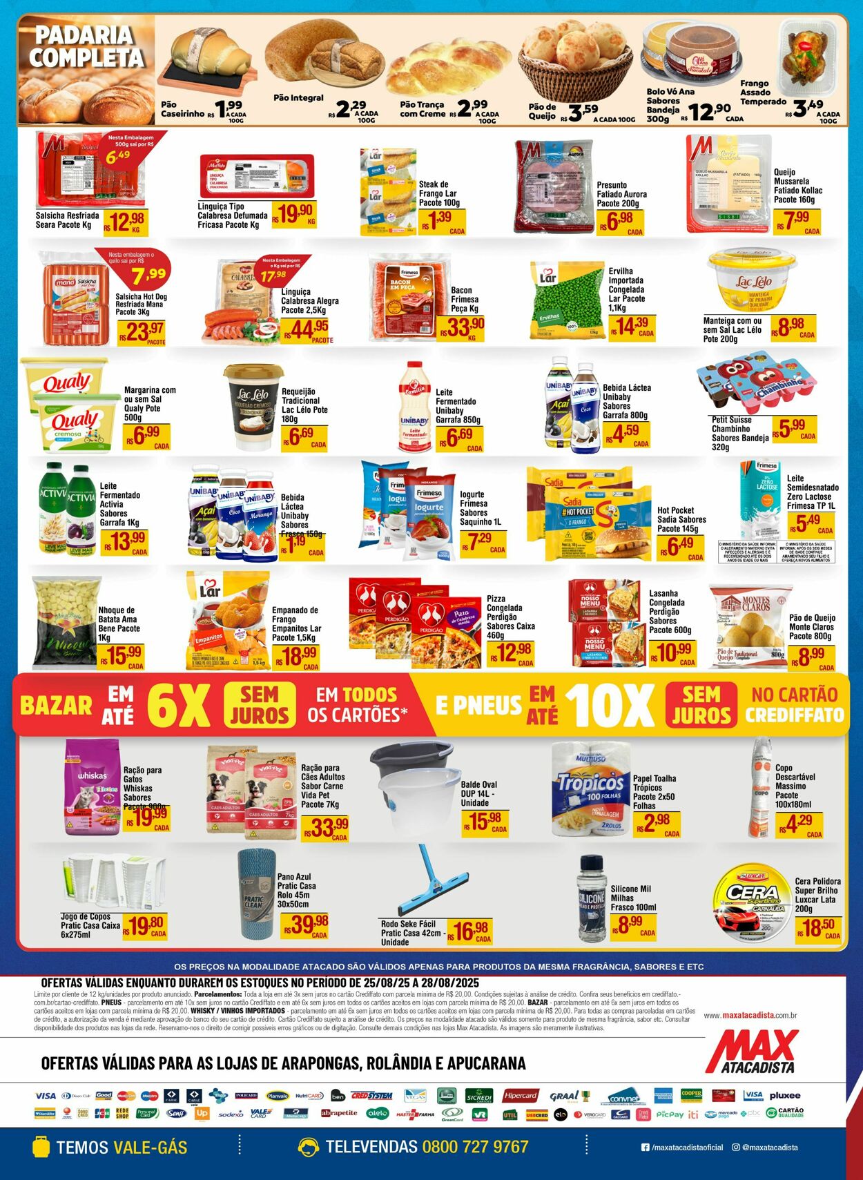 Folheto Max Atacadista 25.08.2025 - 30.08.2025