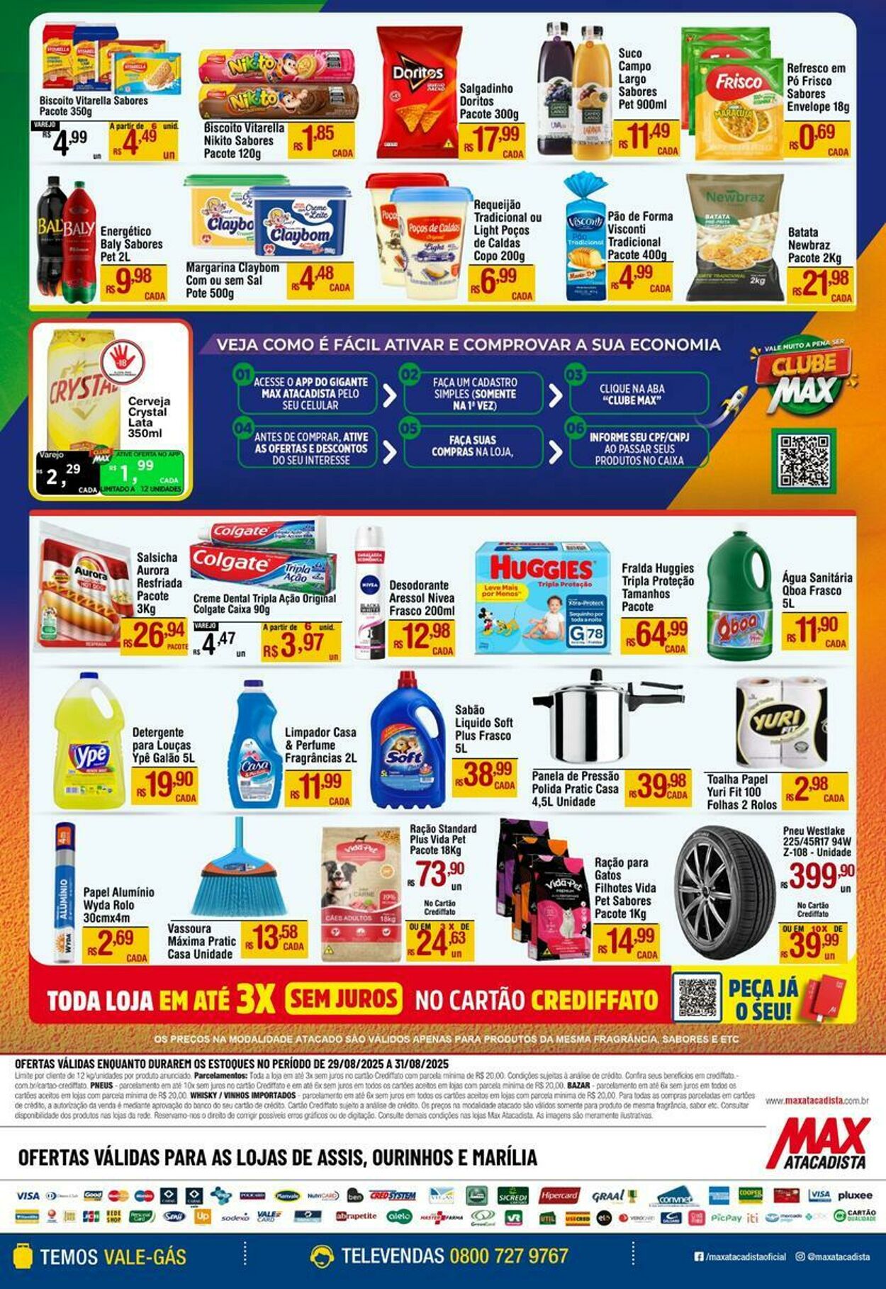 Folheto Max Atacadista 25.08.2025 - 30.08.2025