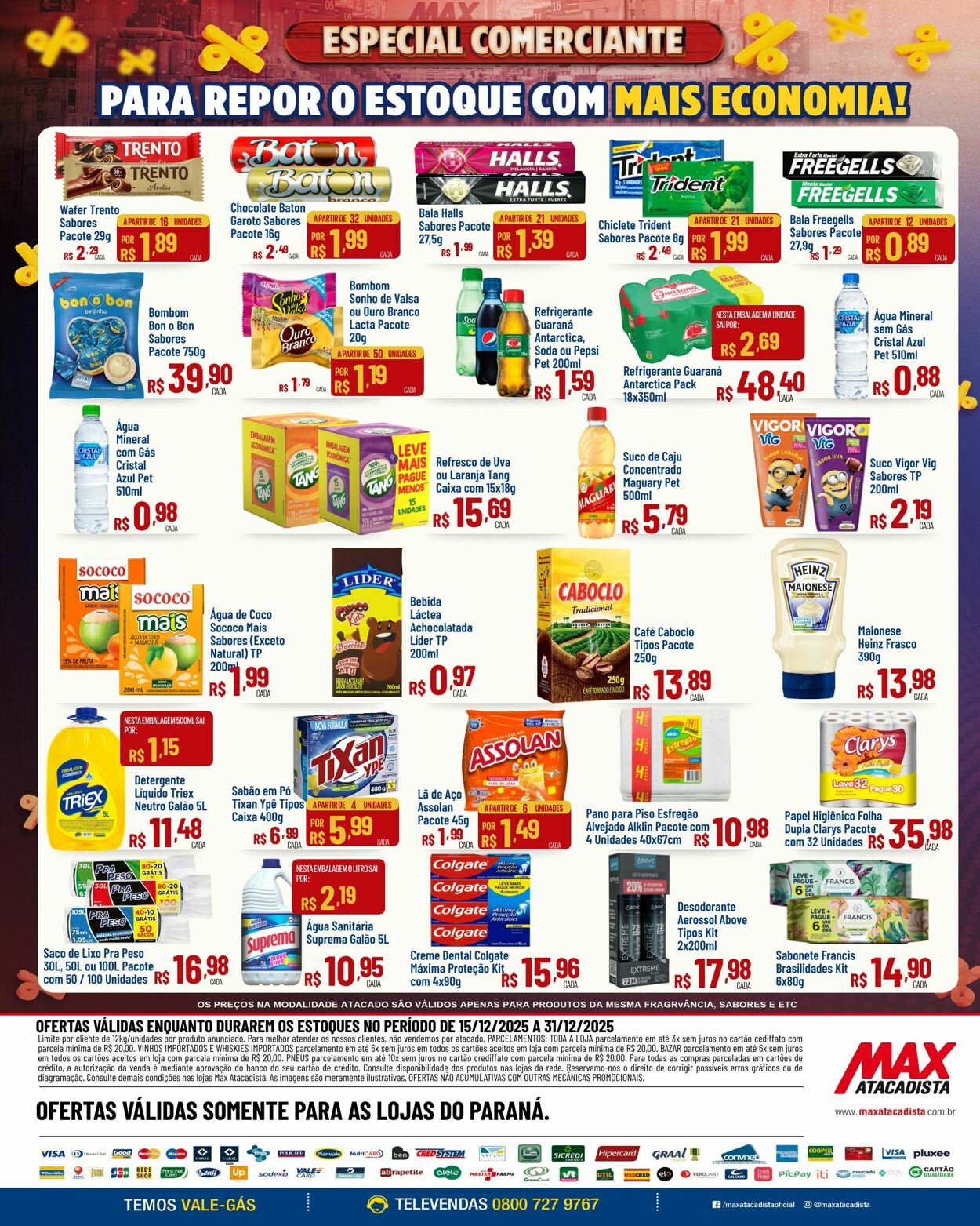 Folheto Max Atacadista 15.12.2025 - 20.12.2025