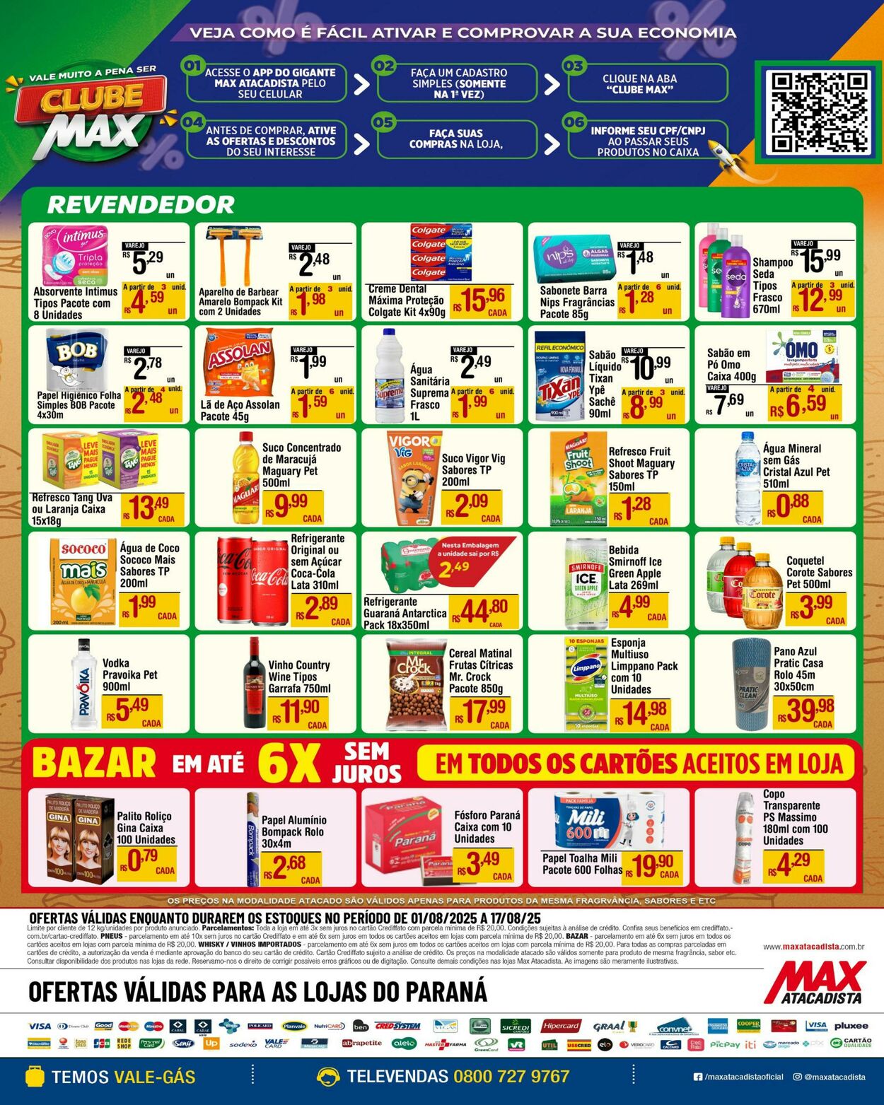 Folheto Max Atacadista 04.08.2025 - 09.08.2025