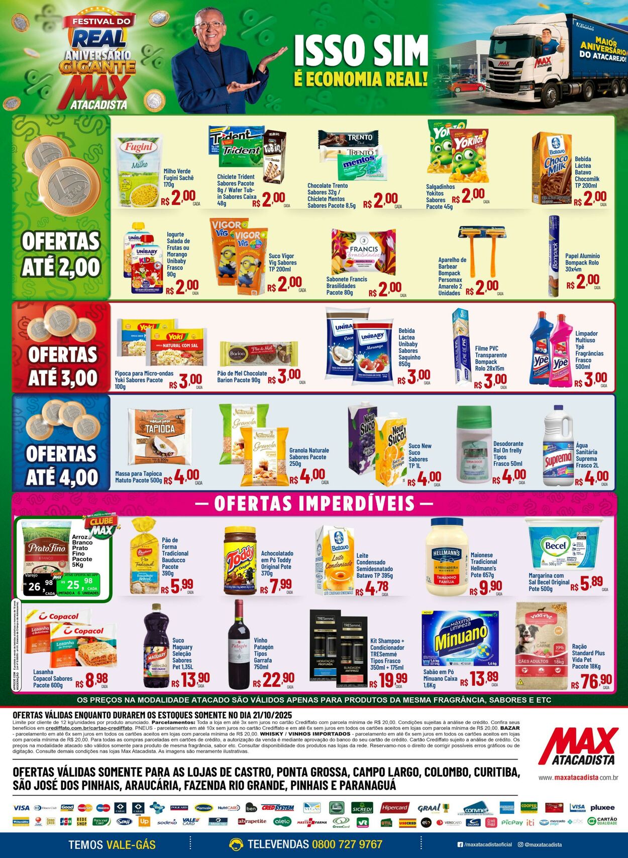 Folheto Max Atacadista 20.10.2025 - 25.10.2025