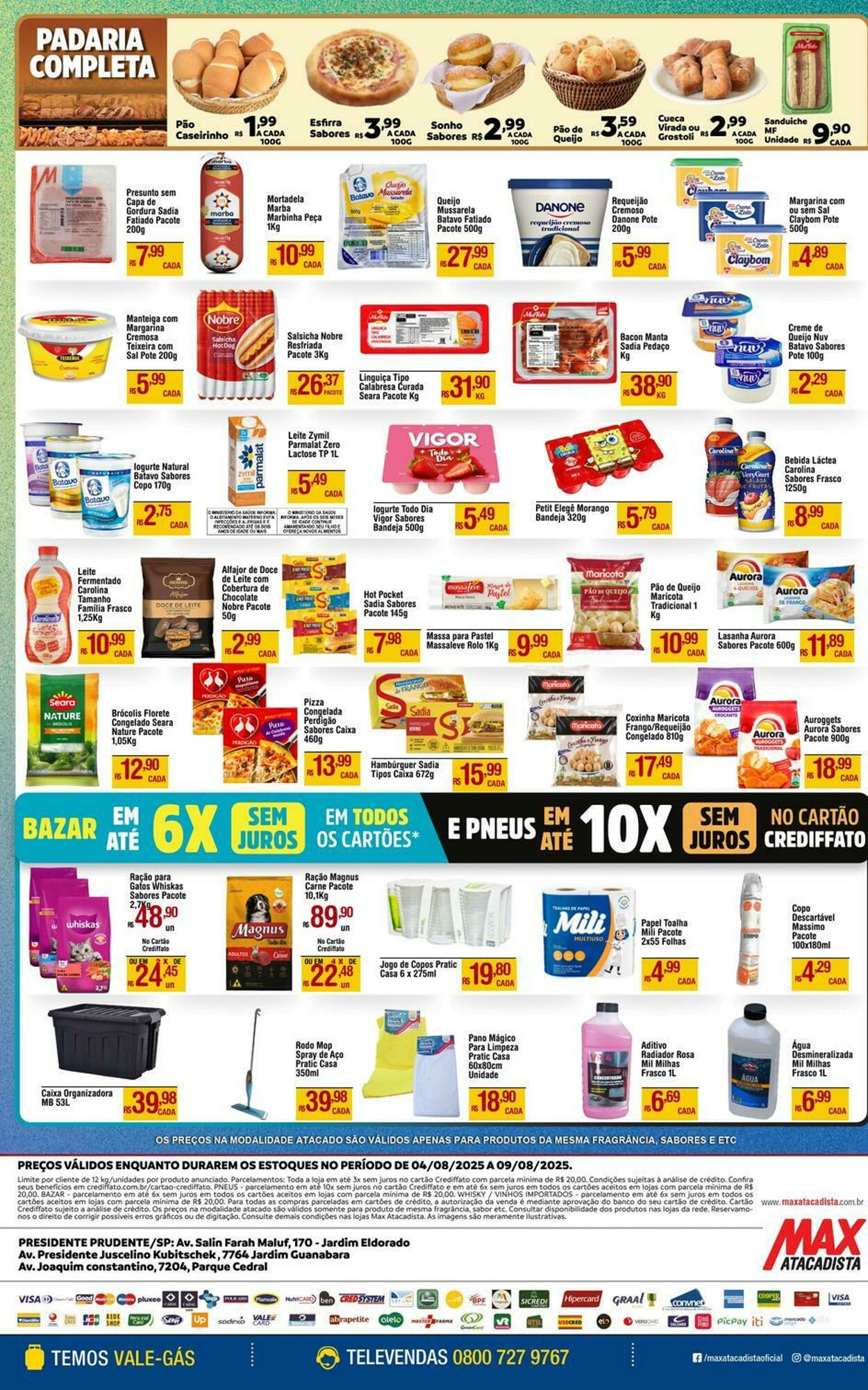 Folheto Max Atacadista 04.08.2025 - 09.08.2025