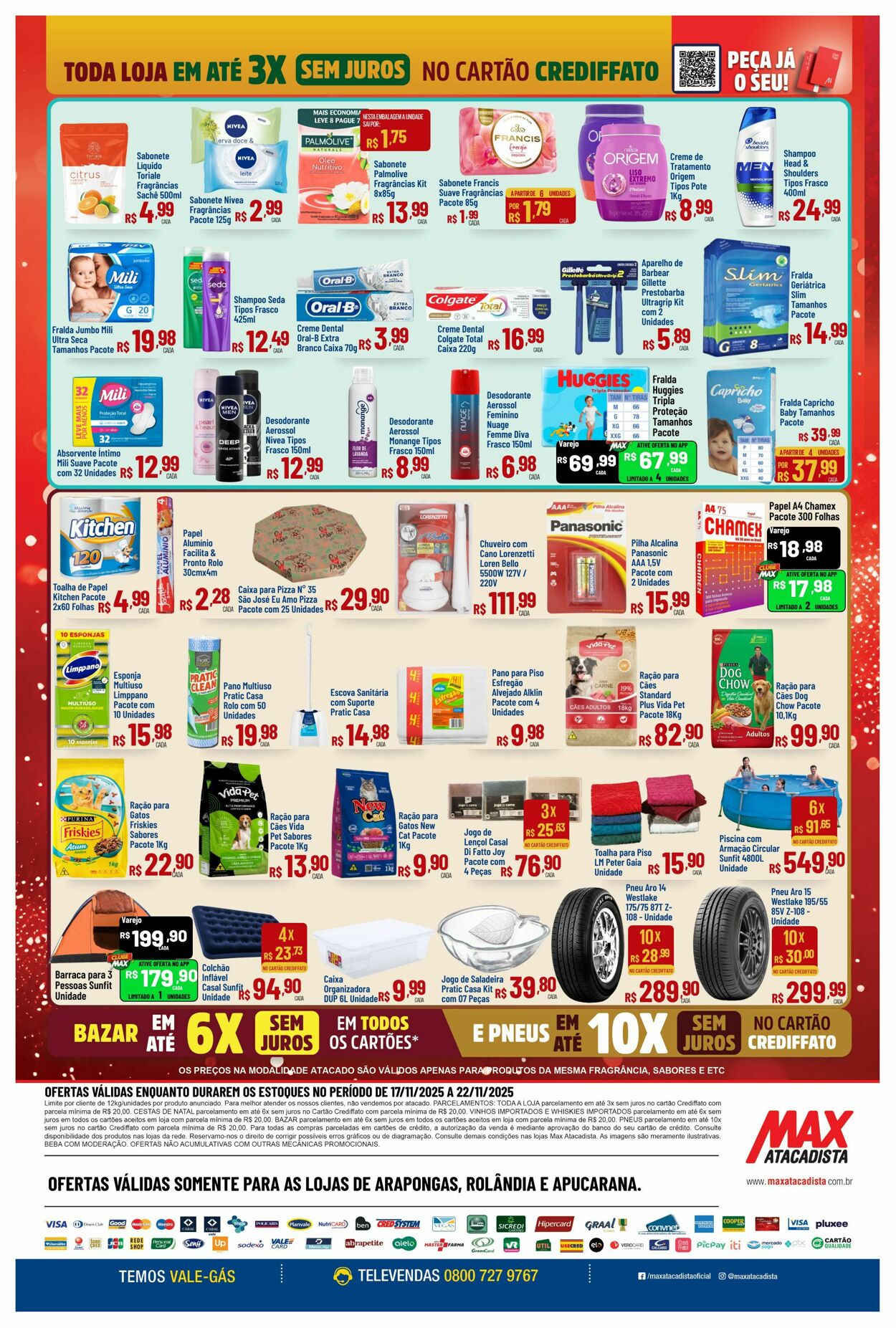 Folheto Max Atacadista 17.11.2025 - 22.11.2025