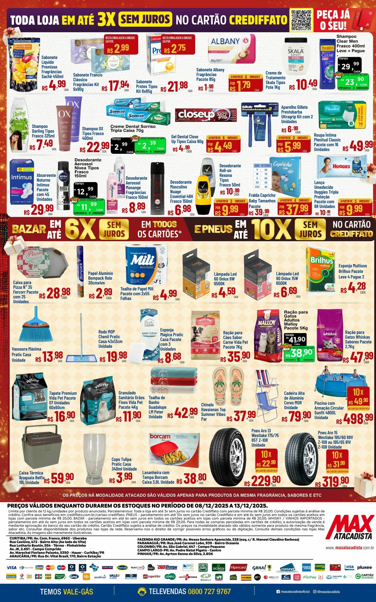 Folheto Max Atacadista 08.12.2025 - 13.12.2025