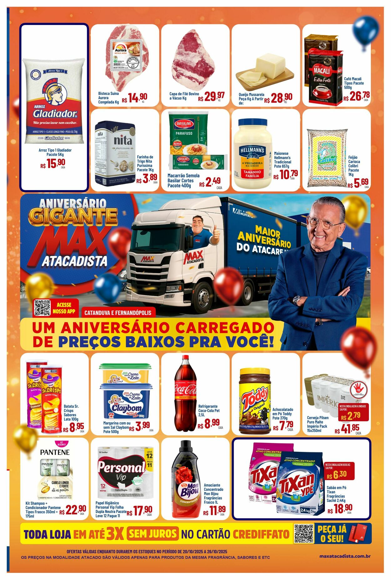Folheto Max Atacadista 20.10.2025 - 25.10.2025