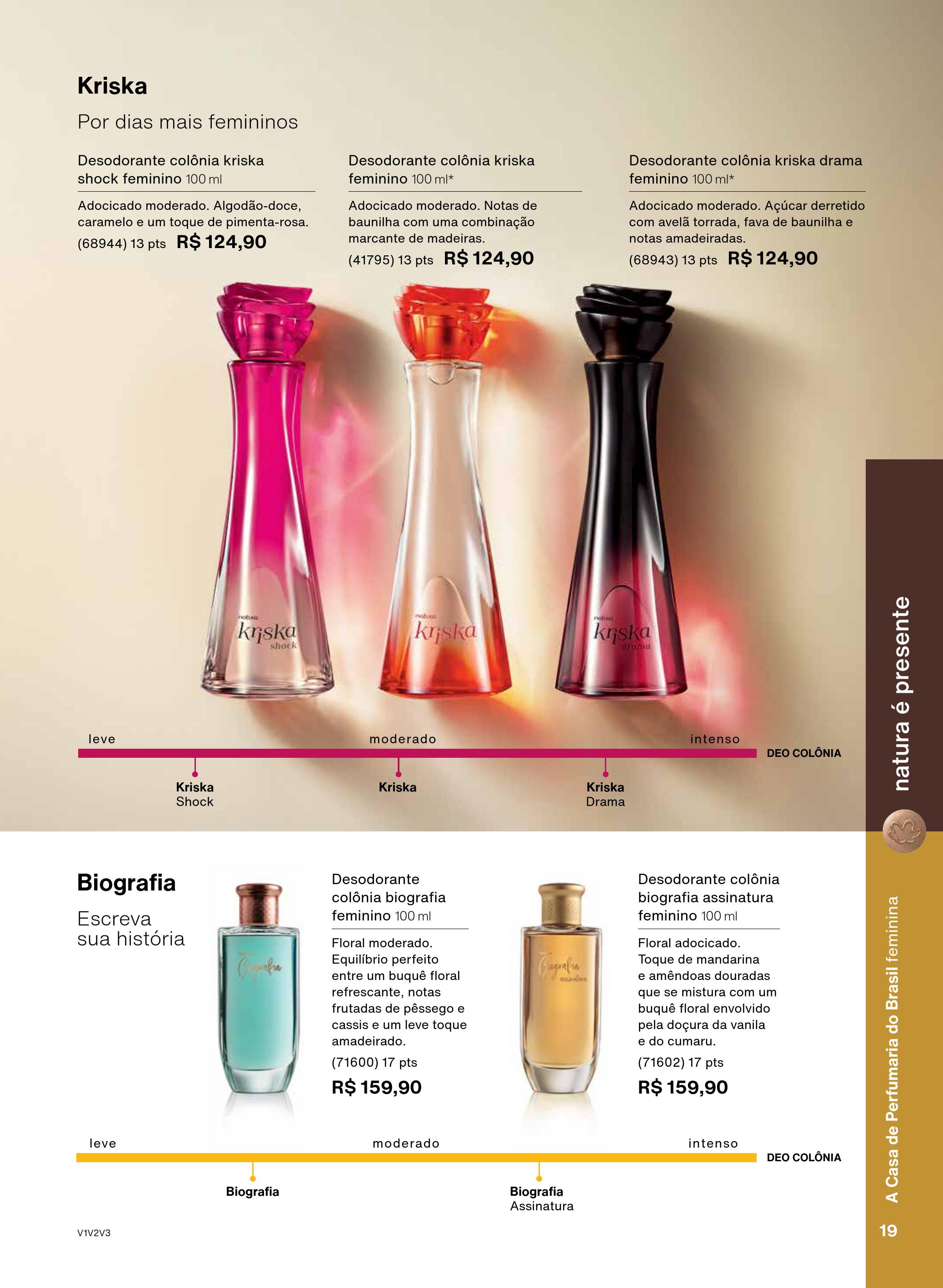 Perfume Feminino Natura Kriska Shock 100ml - Perfume Feminino - Magazine  Luiza
