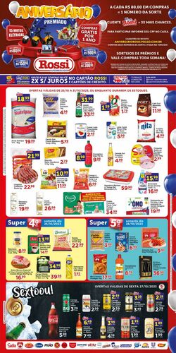 Folheto Rossi Supermercados 25.10.2023 - 31.10.2023