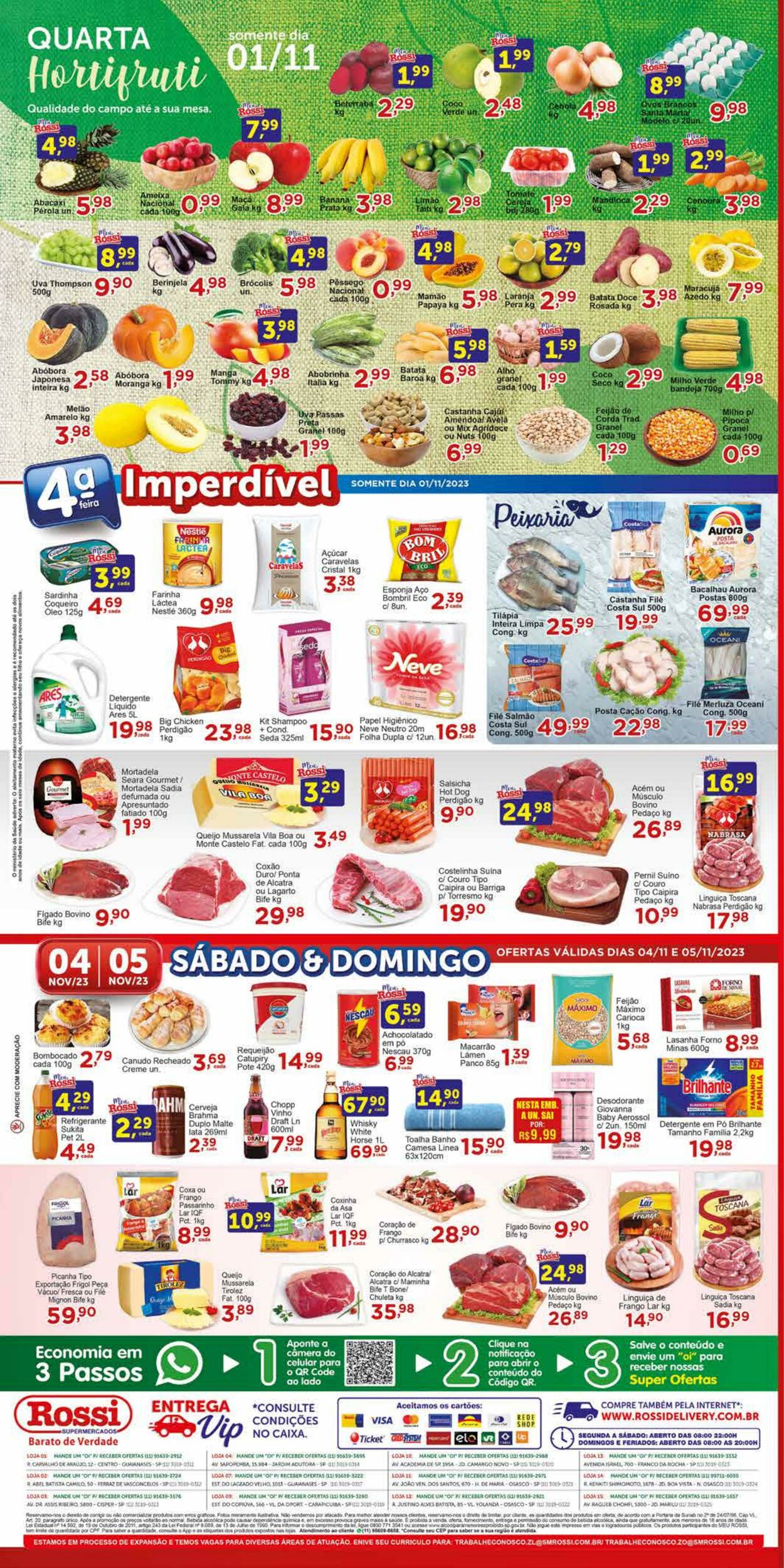 Folheto Rossi Supermercados 02.11.2023 - 07.11.2023