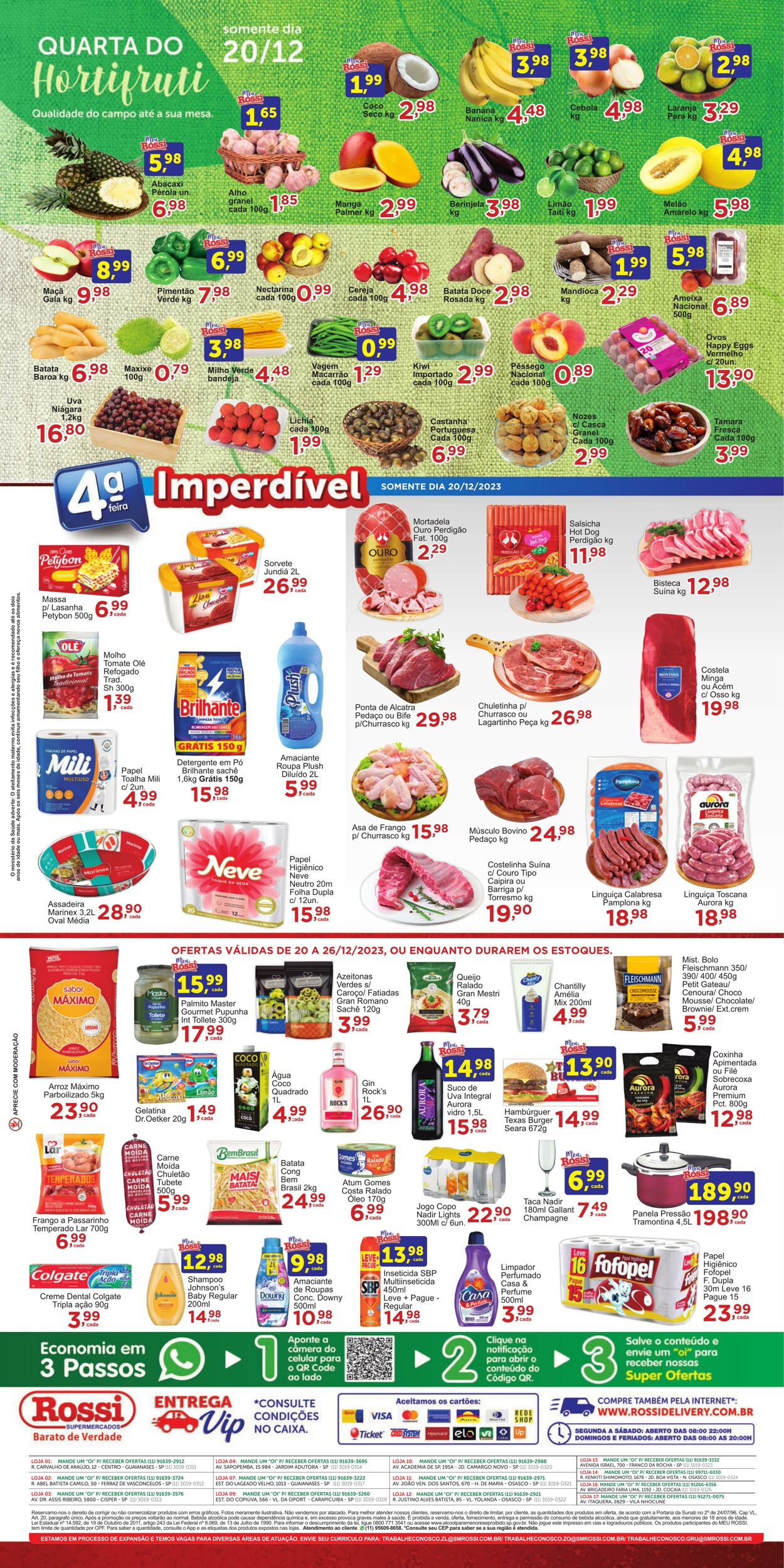 Folheto Rossi Supermercados 21.12.2023 - 26.12.2023