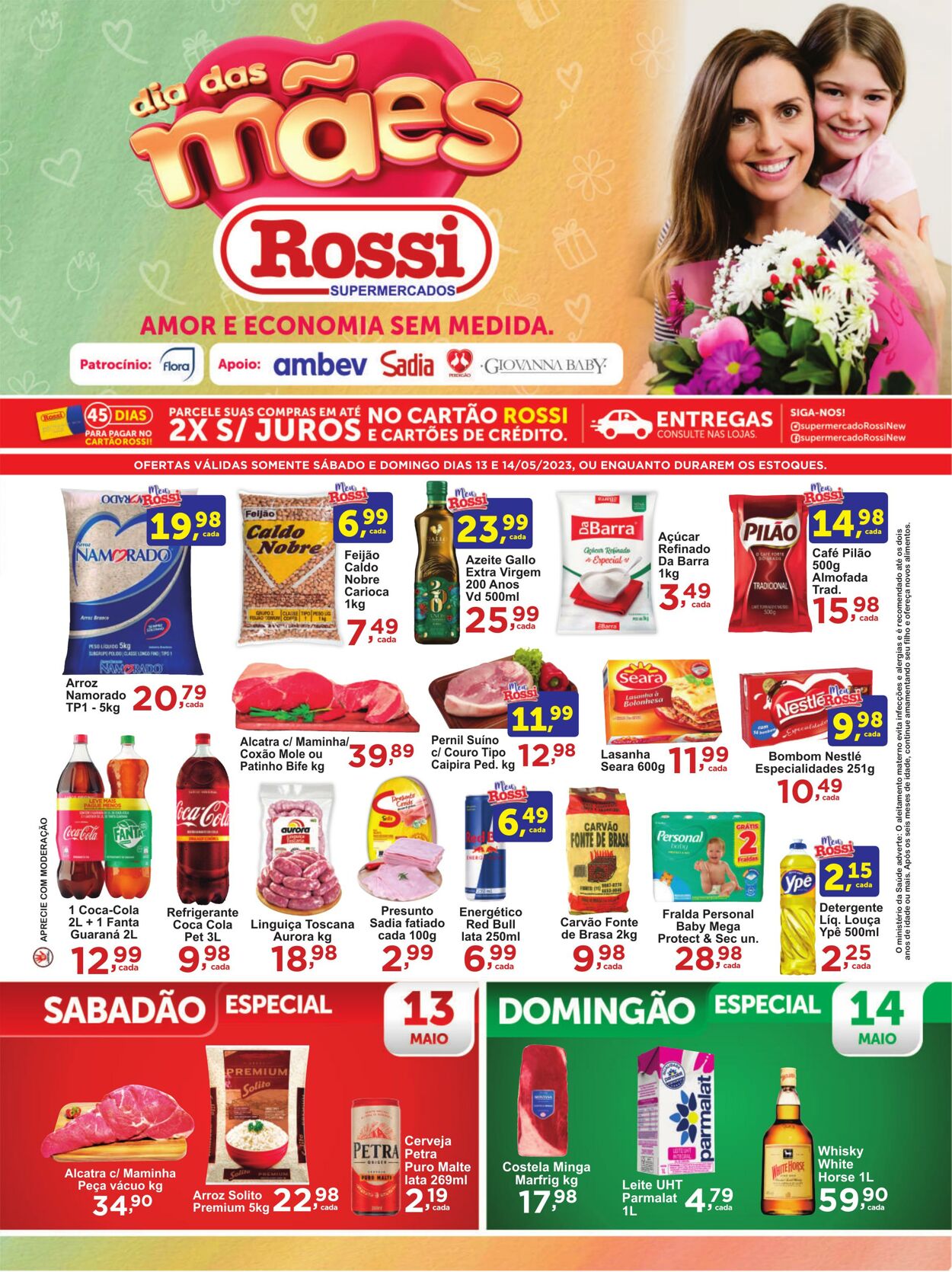 Folheto Rossi Supermercados 12.05.2023 - 14.05.2023