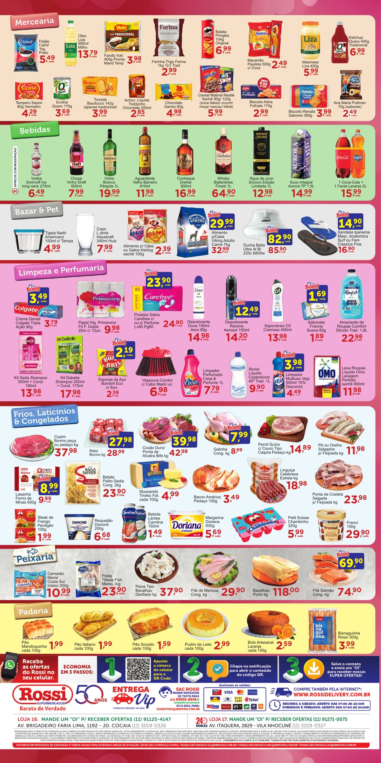 Folheto Rossi Supermercados 30.04.2025 - 06.05.2025