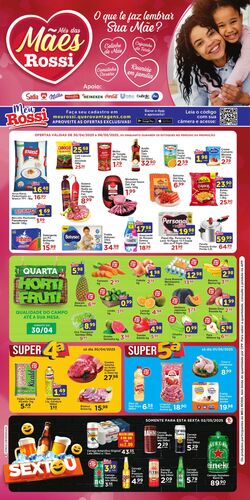 Folheto Rossi Supermercados 30.04.2025 - 06.05.2025