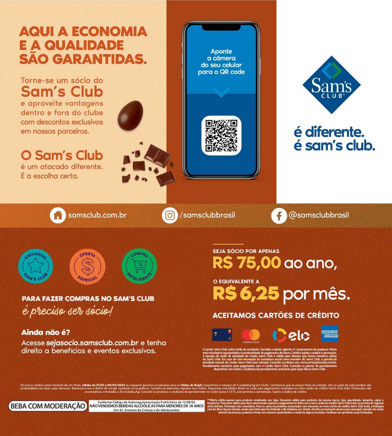 Folheto Sam's Club 31.03.2023 - 09.04.2023