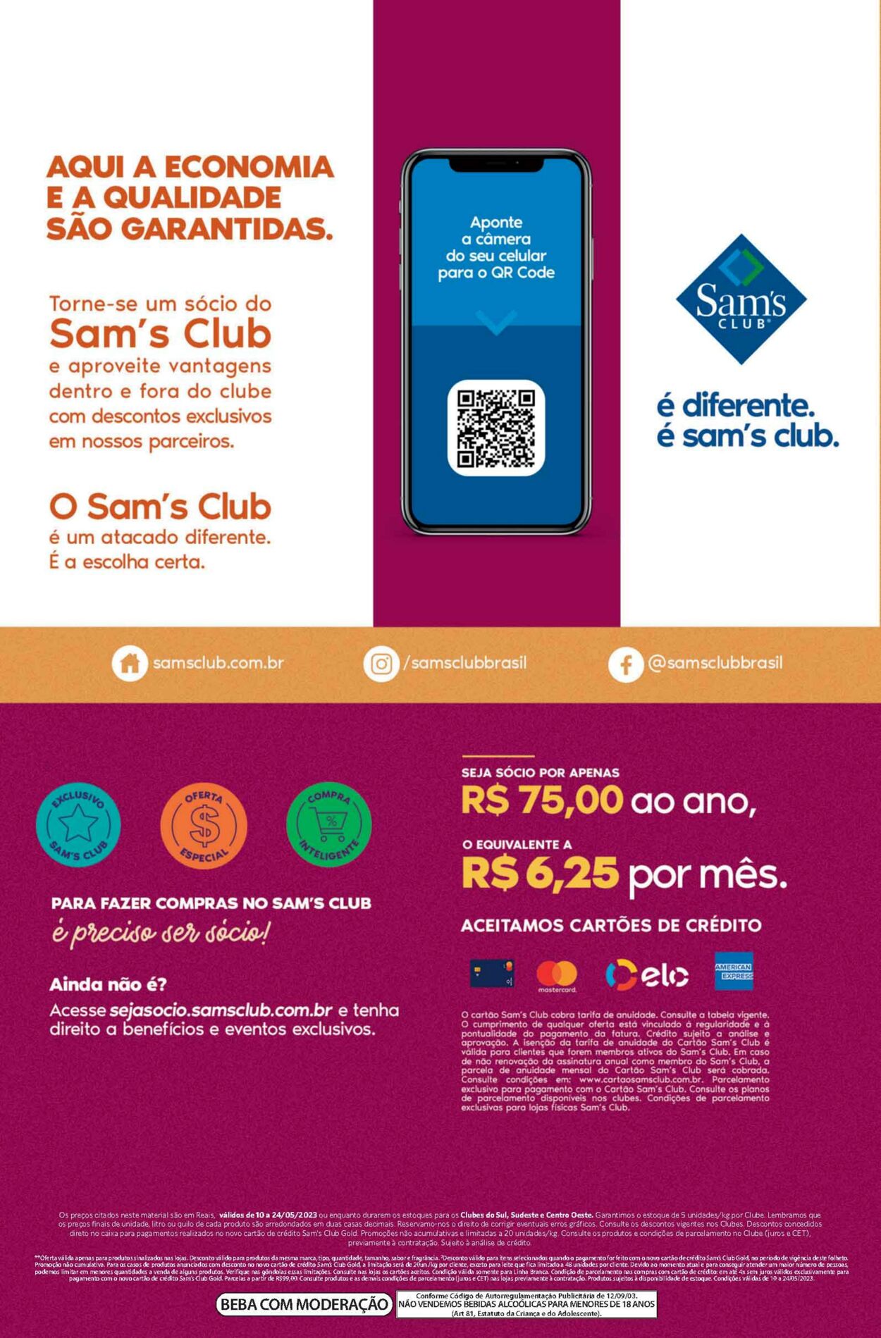 Folheto Sam's Club 10.05.2023 - 24.05.2023
