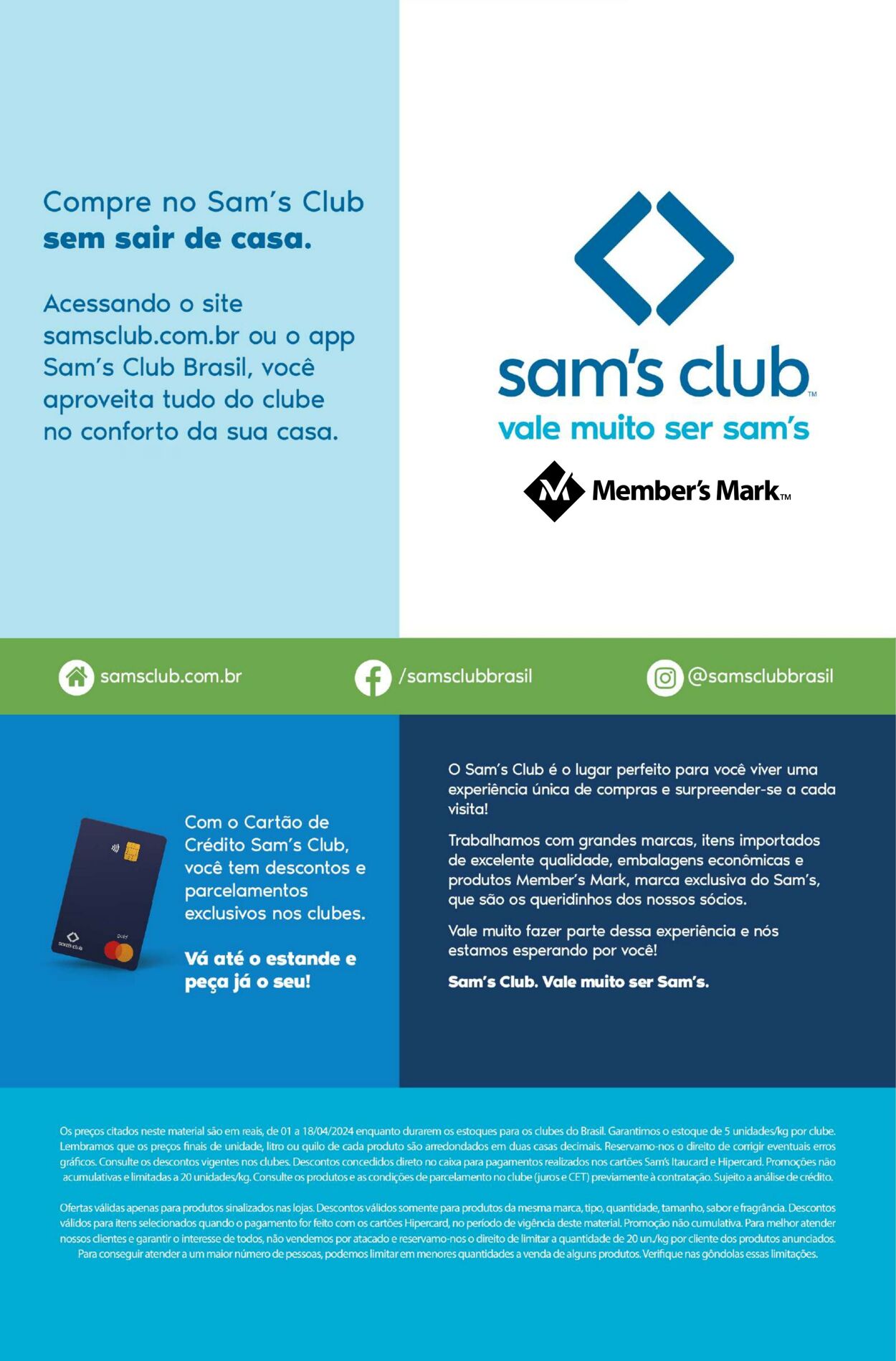 Folheto Sam's Club 01.04.2024 - 18.04.2024