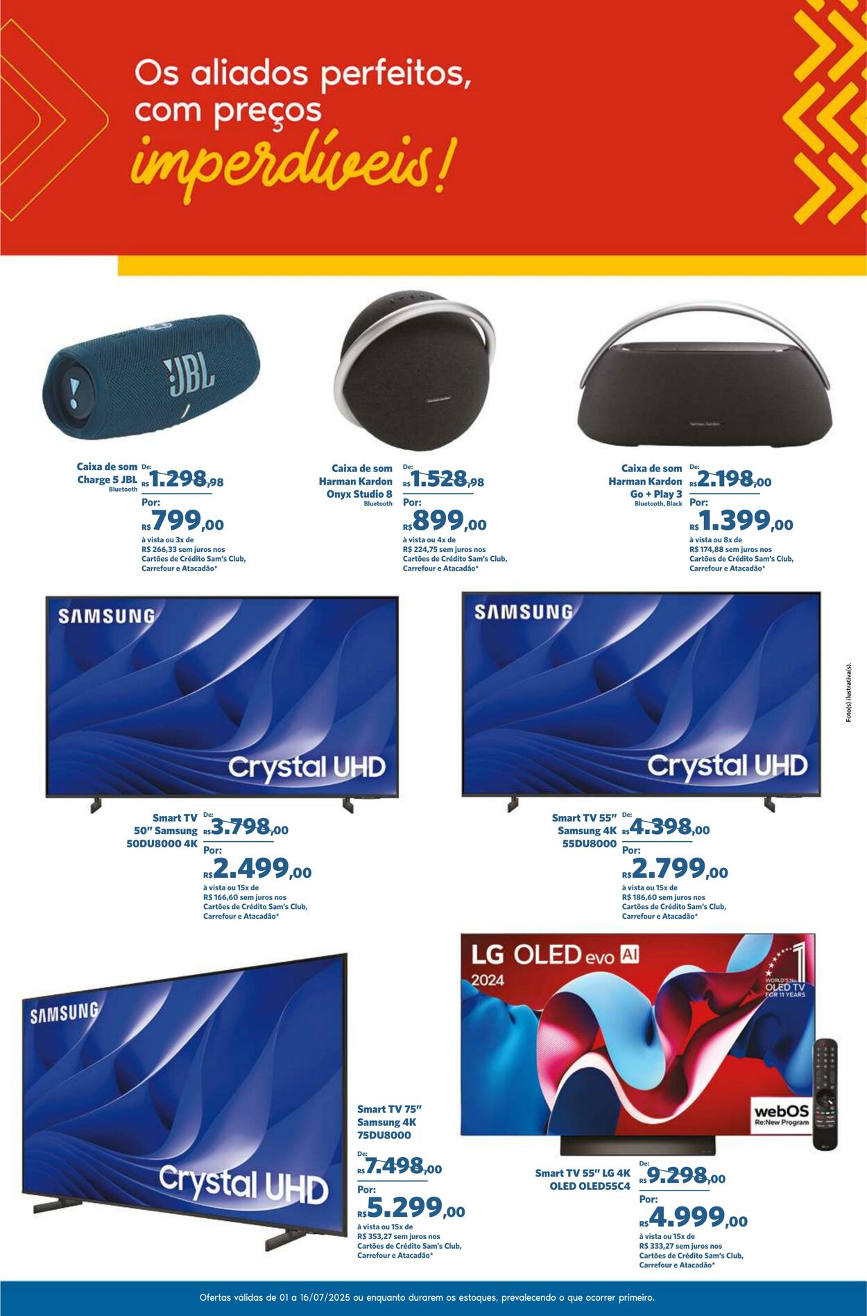 Folheto Sam's Club 01.07.2025 - 16.07.2025