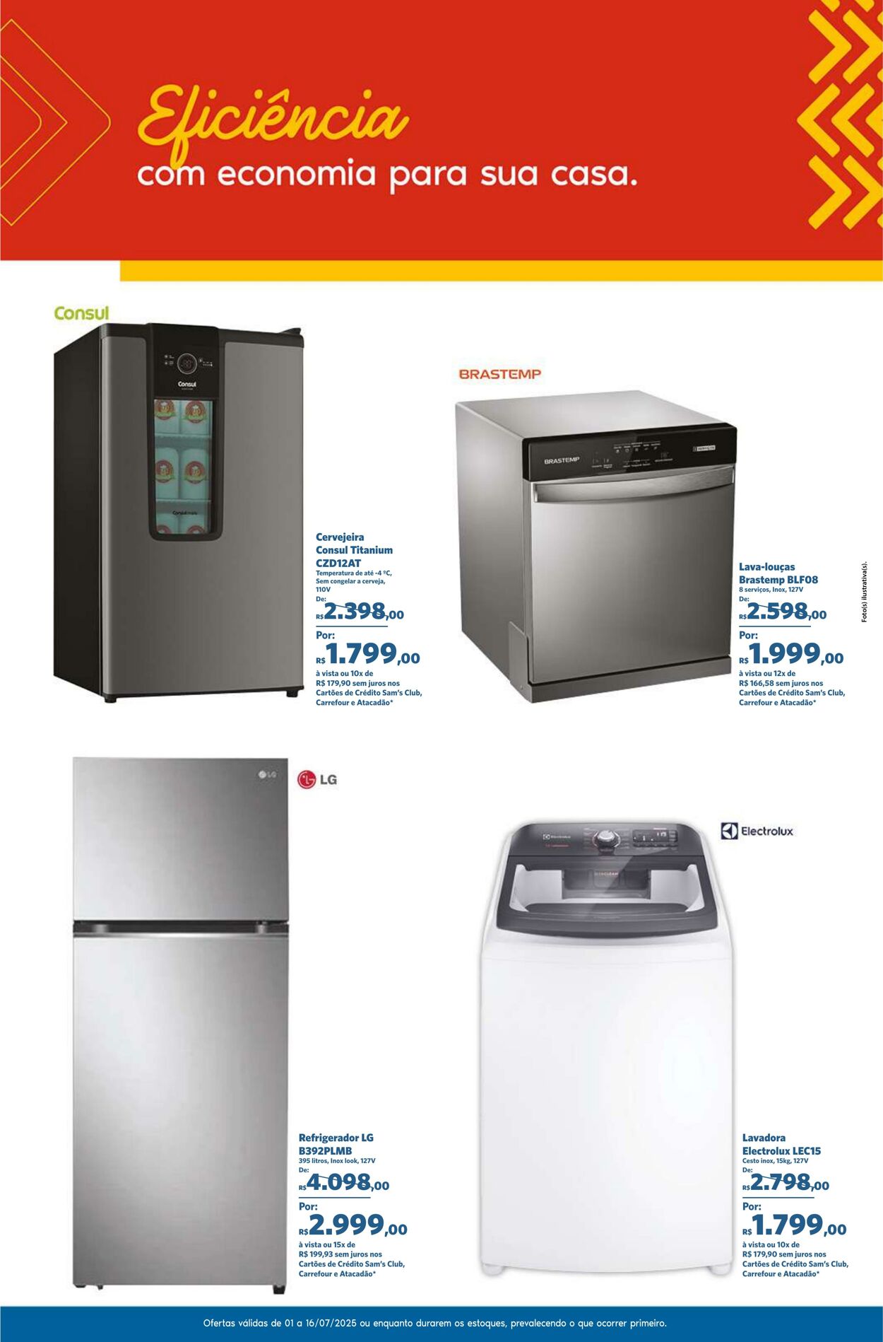 Folheto Sam's Club 01.07.2025 - 16.07.2025
