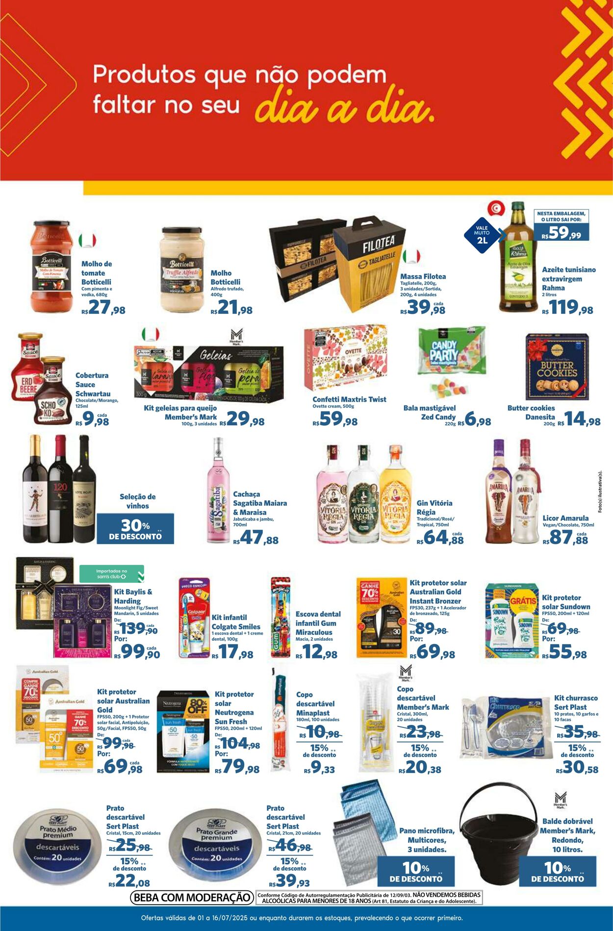 Folheto Sam's Club 01.07.2025 - 16.07.2025